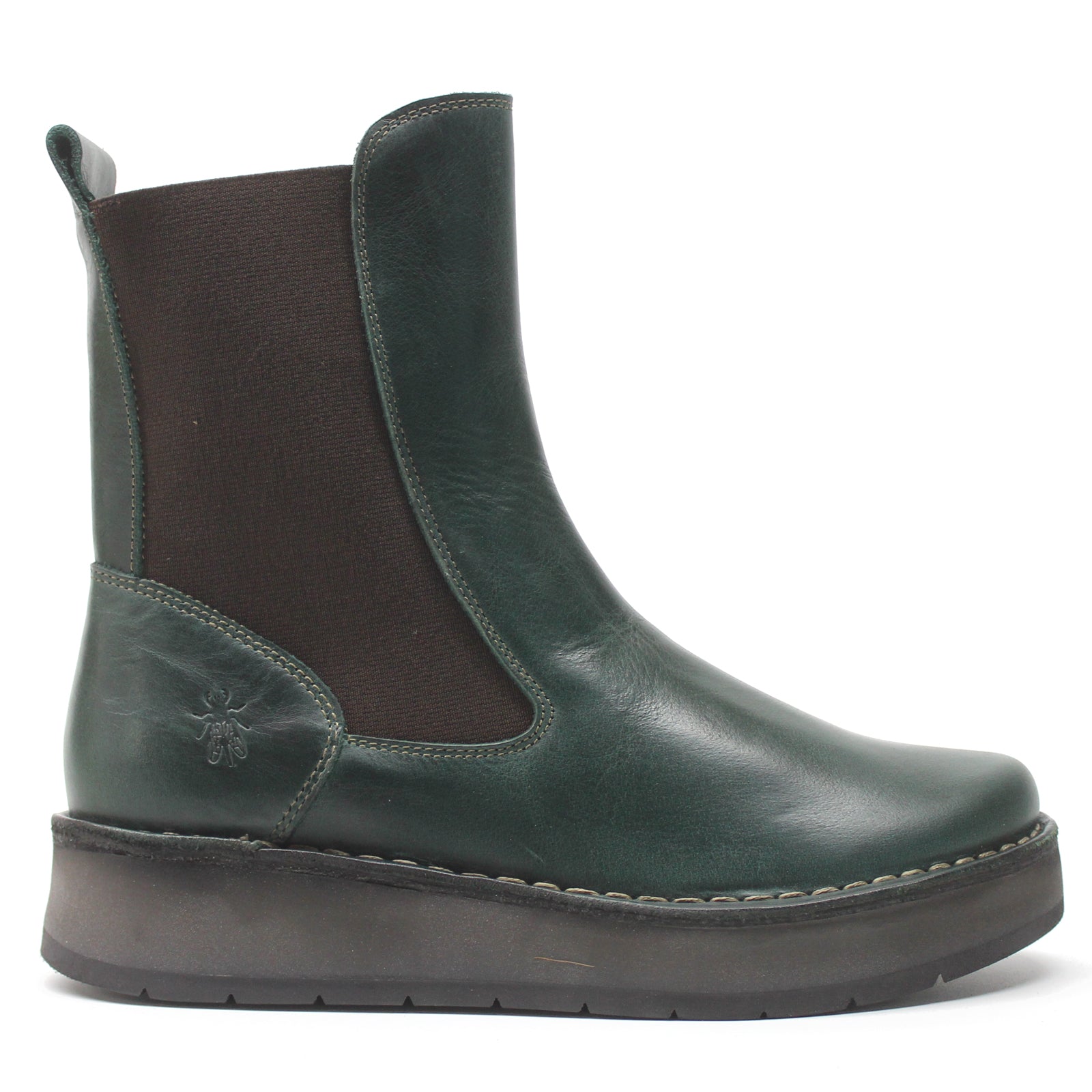 Fly London RUBA100FLY Rug Leather Womens Boots#color_petrol