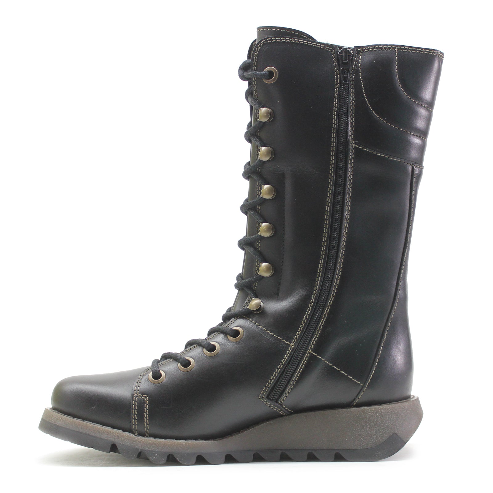 Fly London STER768FLY Rug Leather Womens Boots#color_black
