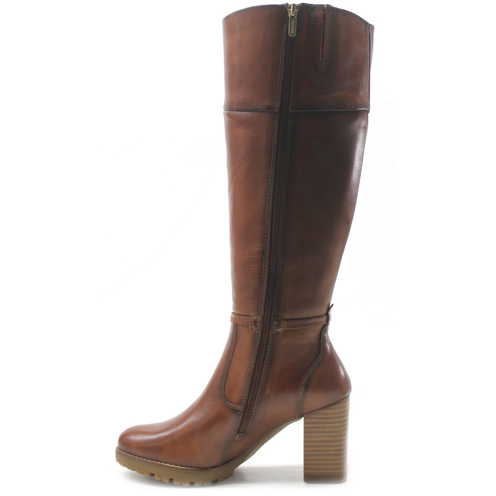 Pikolinos Connelly W7M-9798 Leather Womens Boots#color_cuero