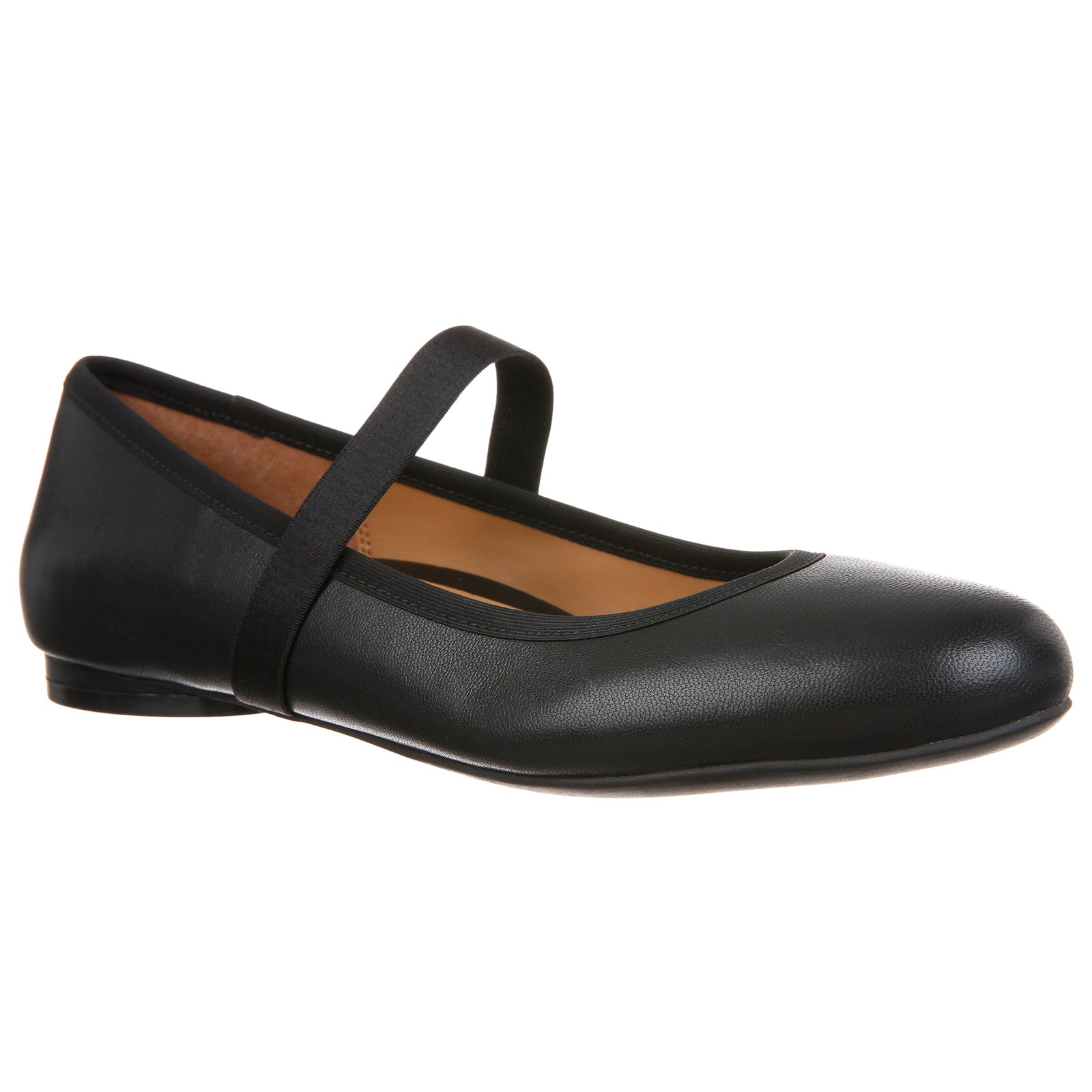 Vionic Joseline Leather Womens Shoes#color_black