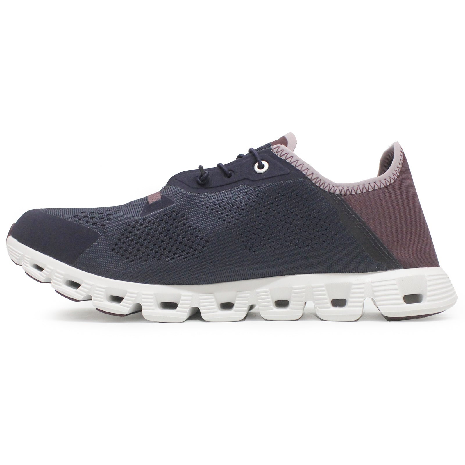 On Cloud 5 Coast Textile Synthetic Mens Trainers#color_midnight mulberry