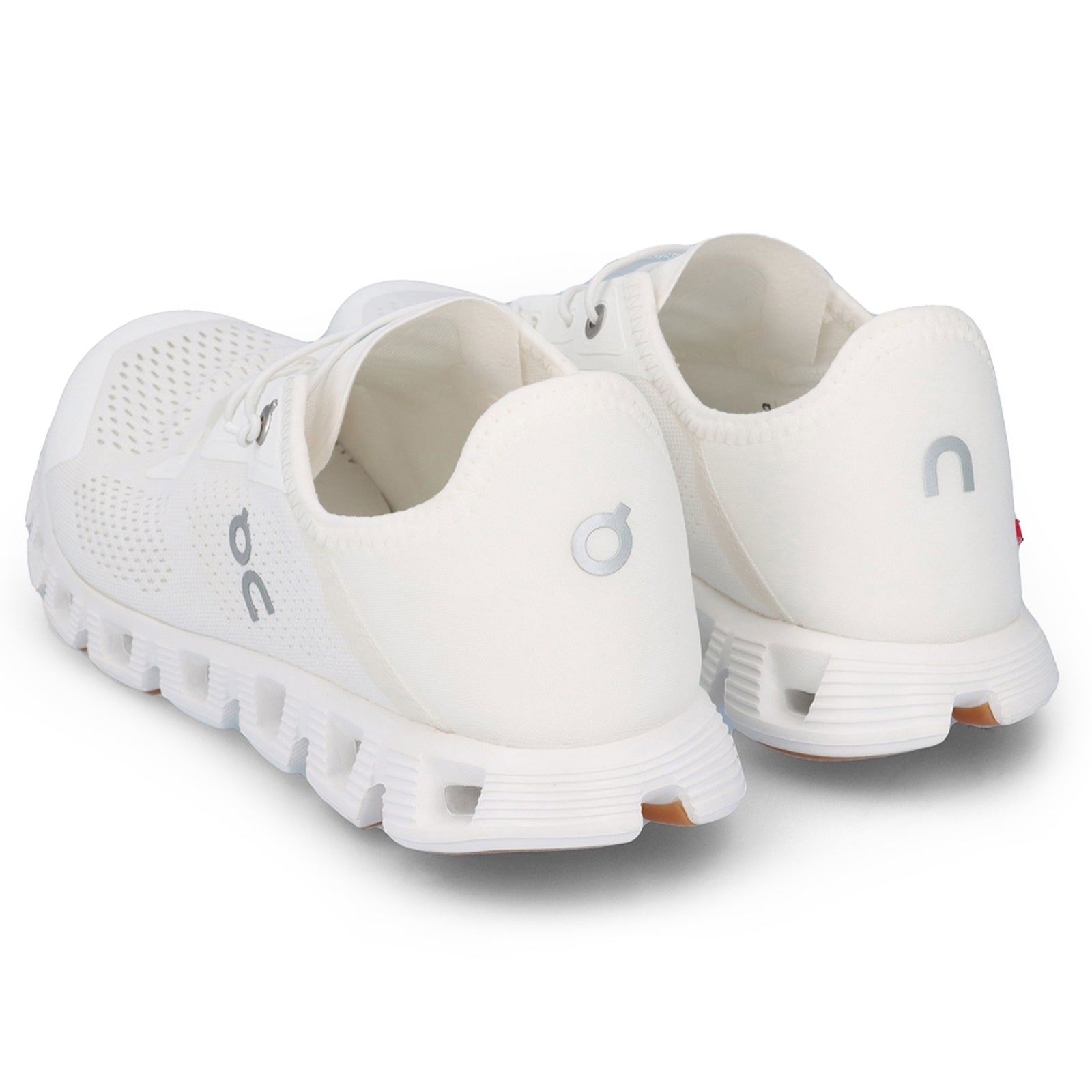 On Cloud 5 Coast Textile Synthetic Women's Low Top All White Trainers