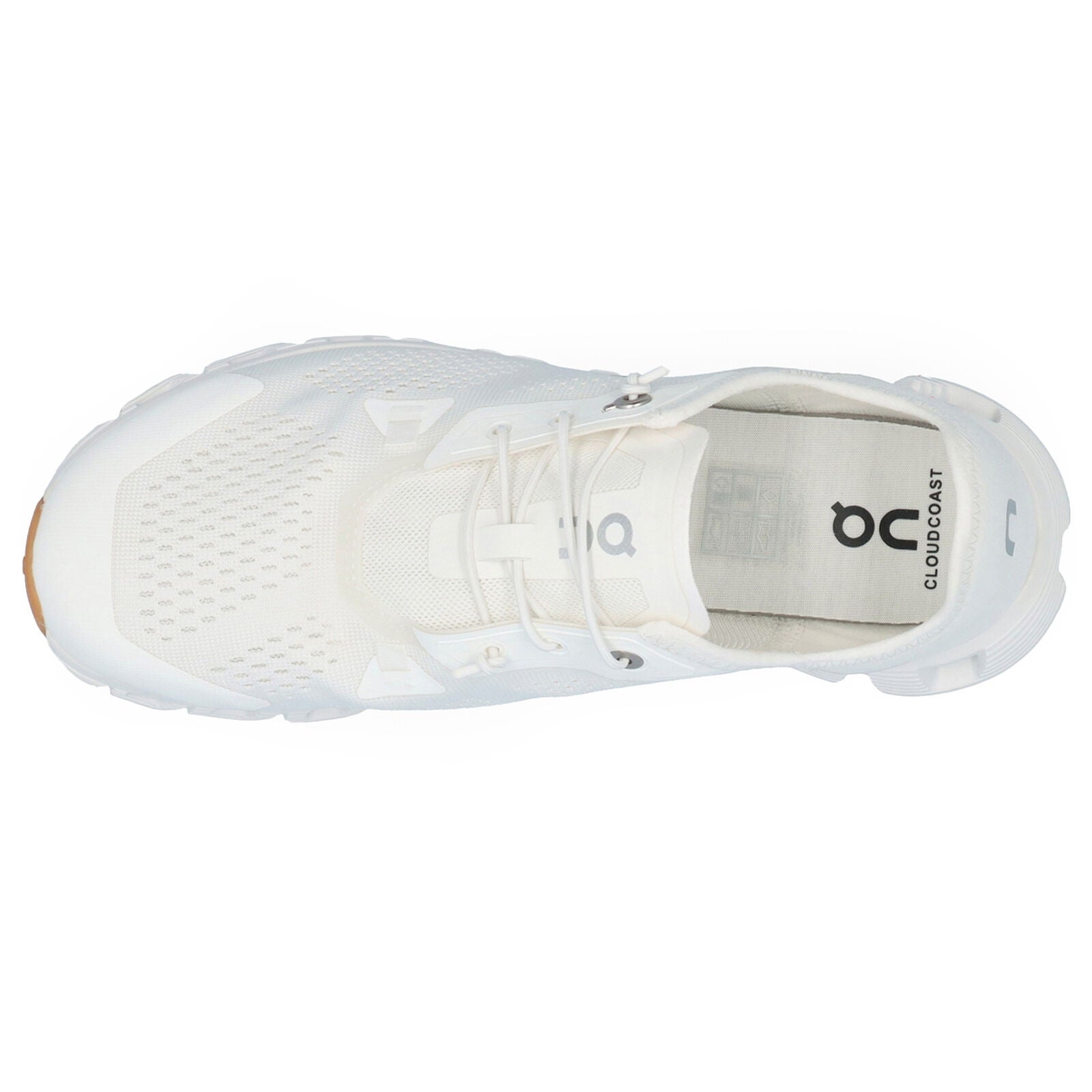 On Cloud 5 Coast Textile Synthetic Women's Low Top All White Trainers