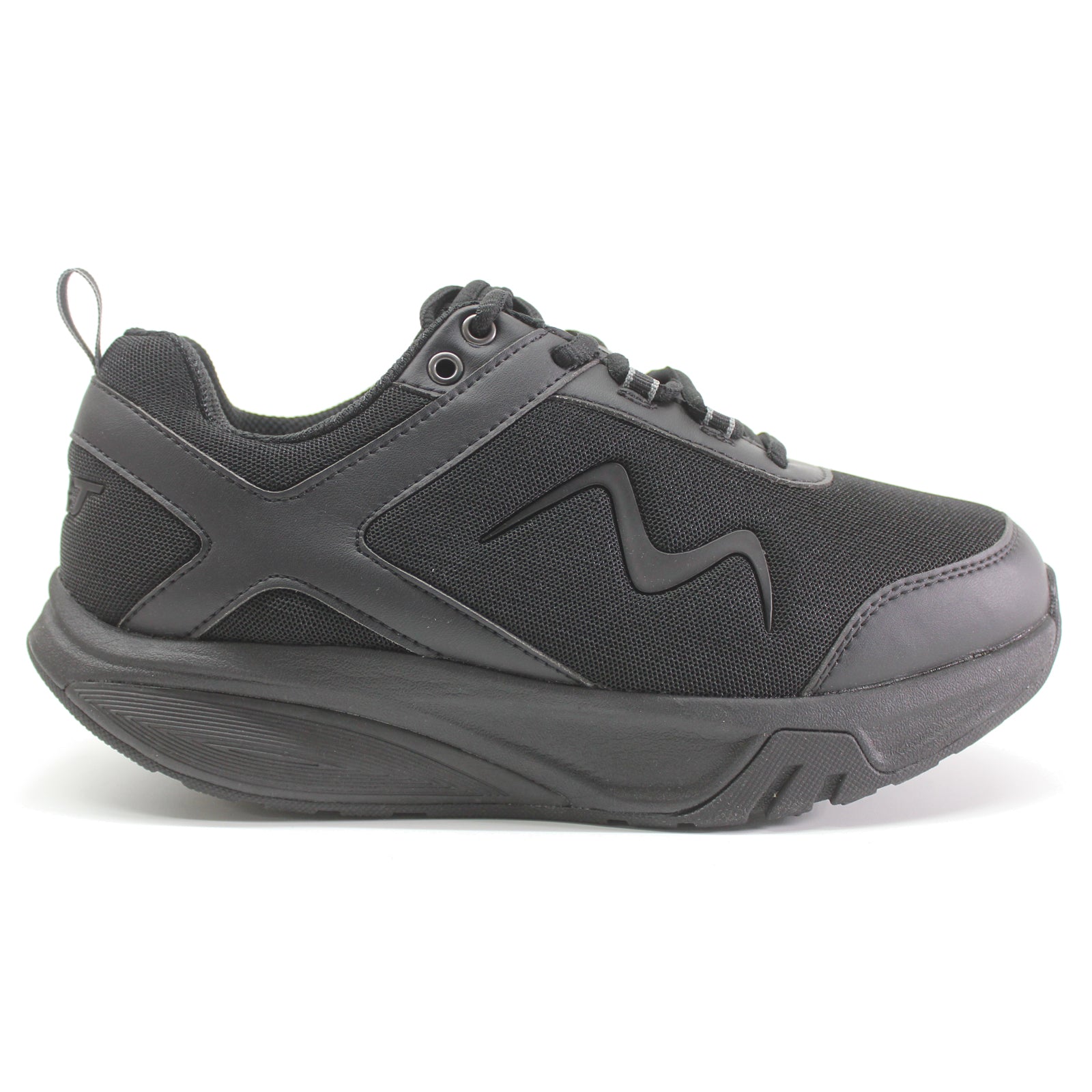 MBT Sport 4 Leather Textile Womens Trainers#color_black