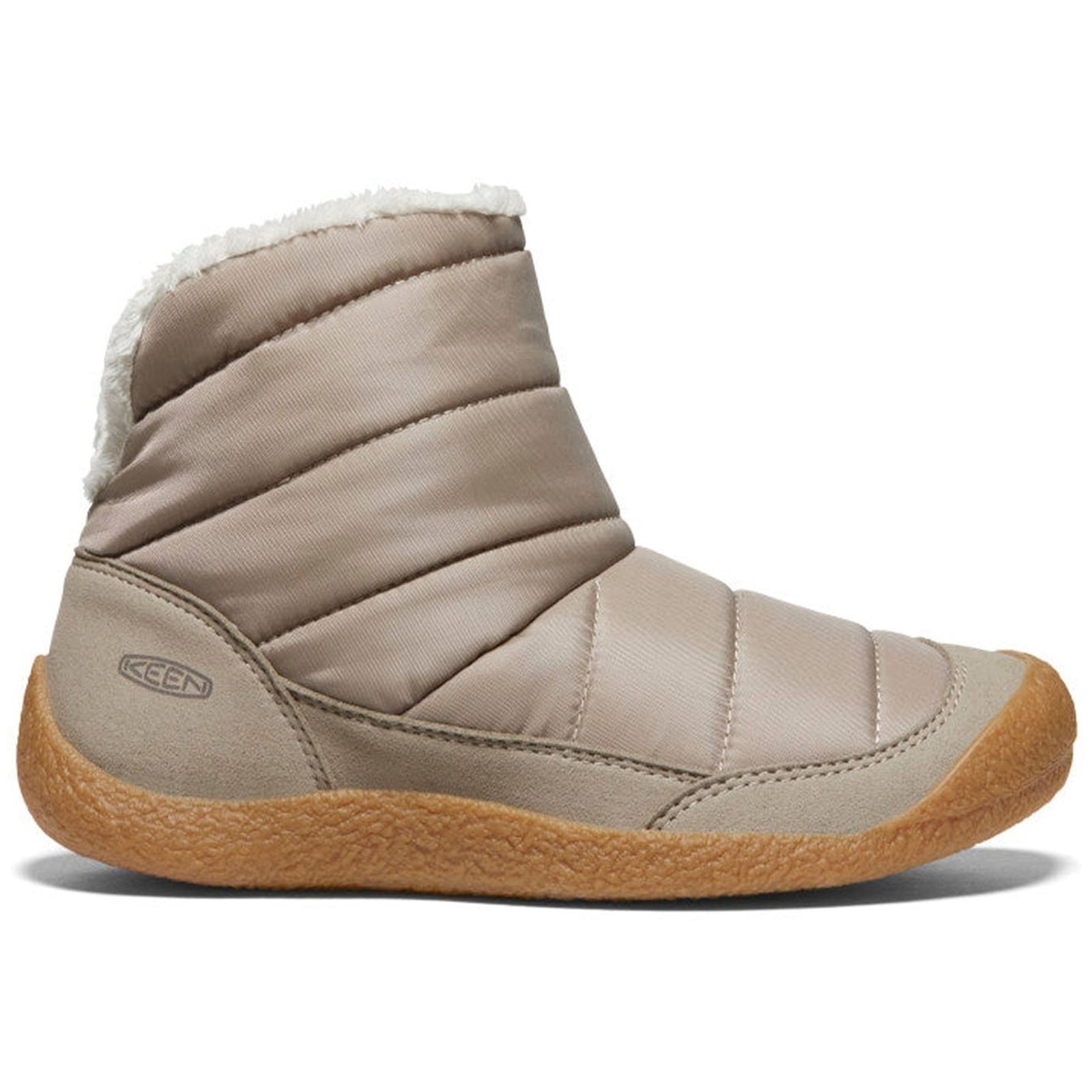 Keen Howser Fold Down Nylon Womens Boots#color_timberwolf plaza taupe