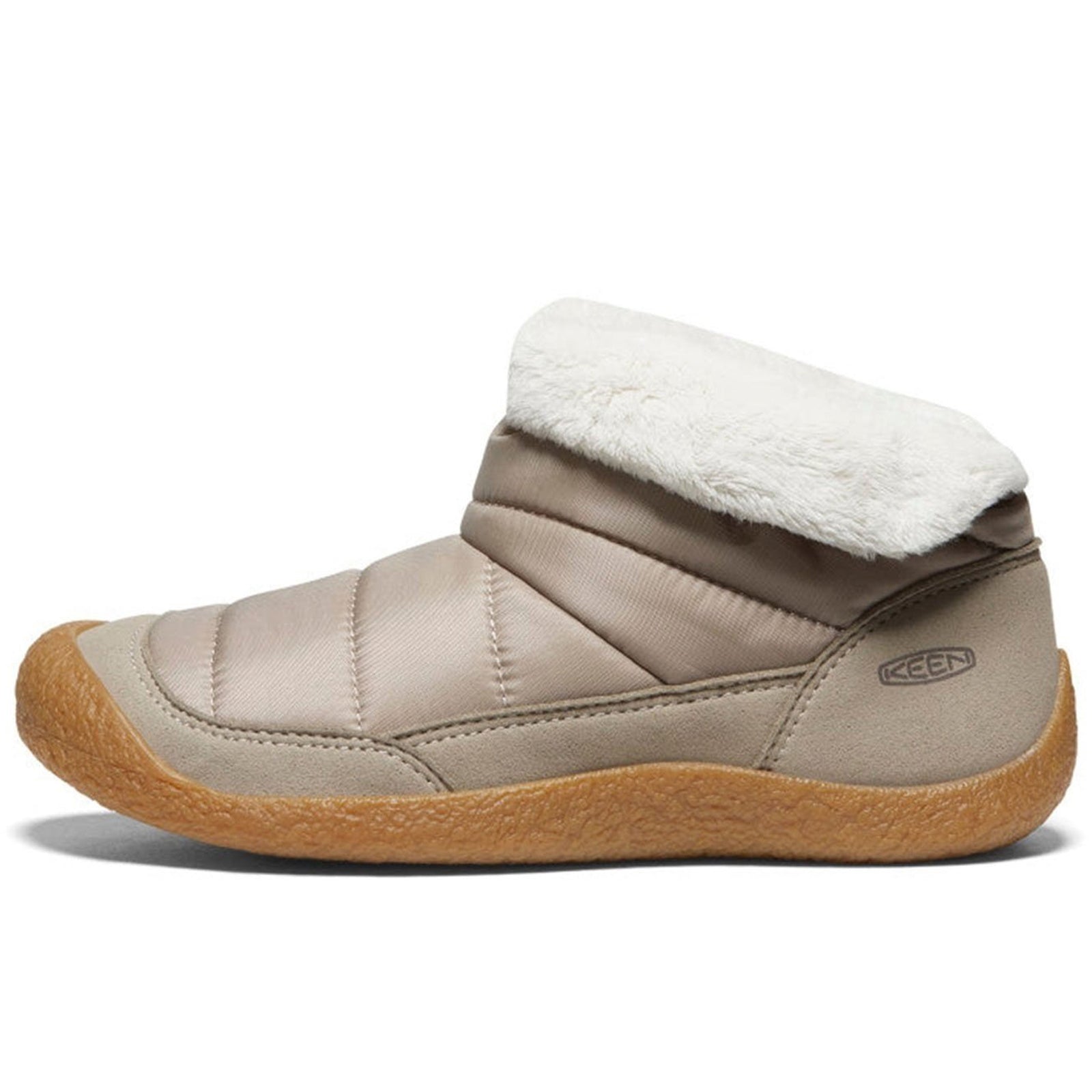 Keen Howser Fold Down Nylon Womens Boots#color_timberwolf plaza taupe