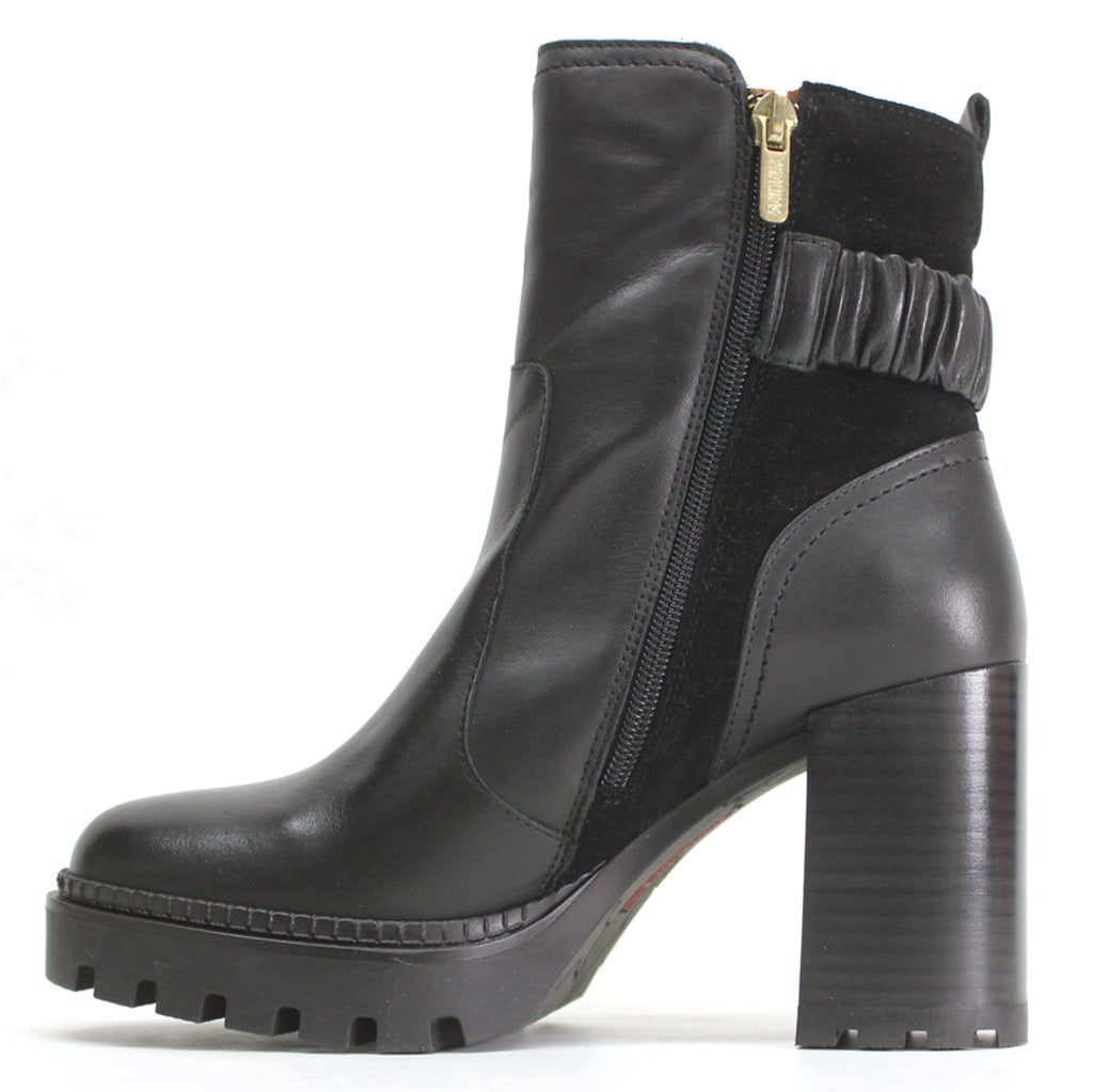 Pikolinos Cervera Leather Womens Boots#color_black