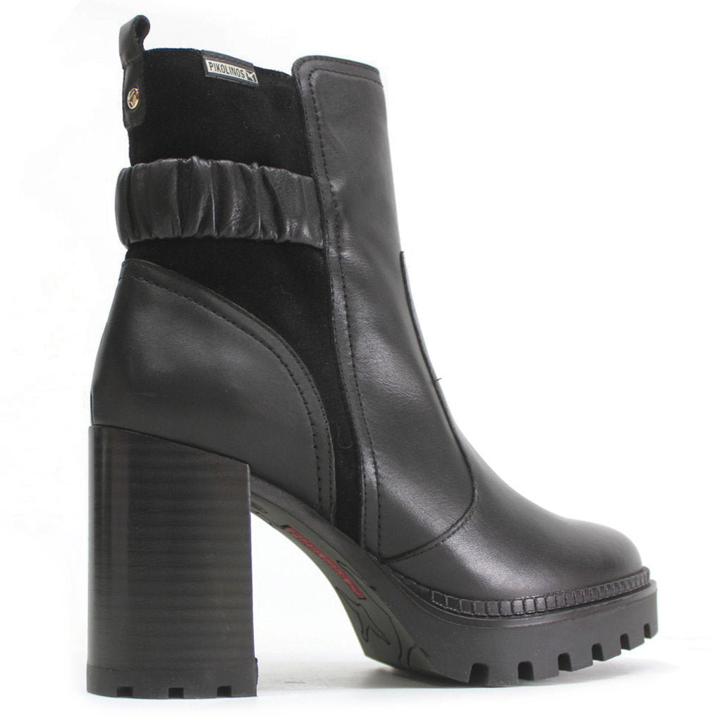 Pikolinos Cervera Leather Womens Boots#color_black