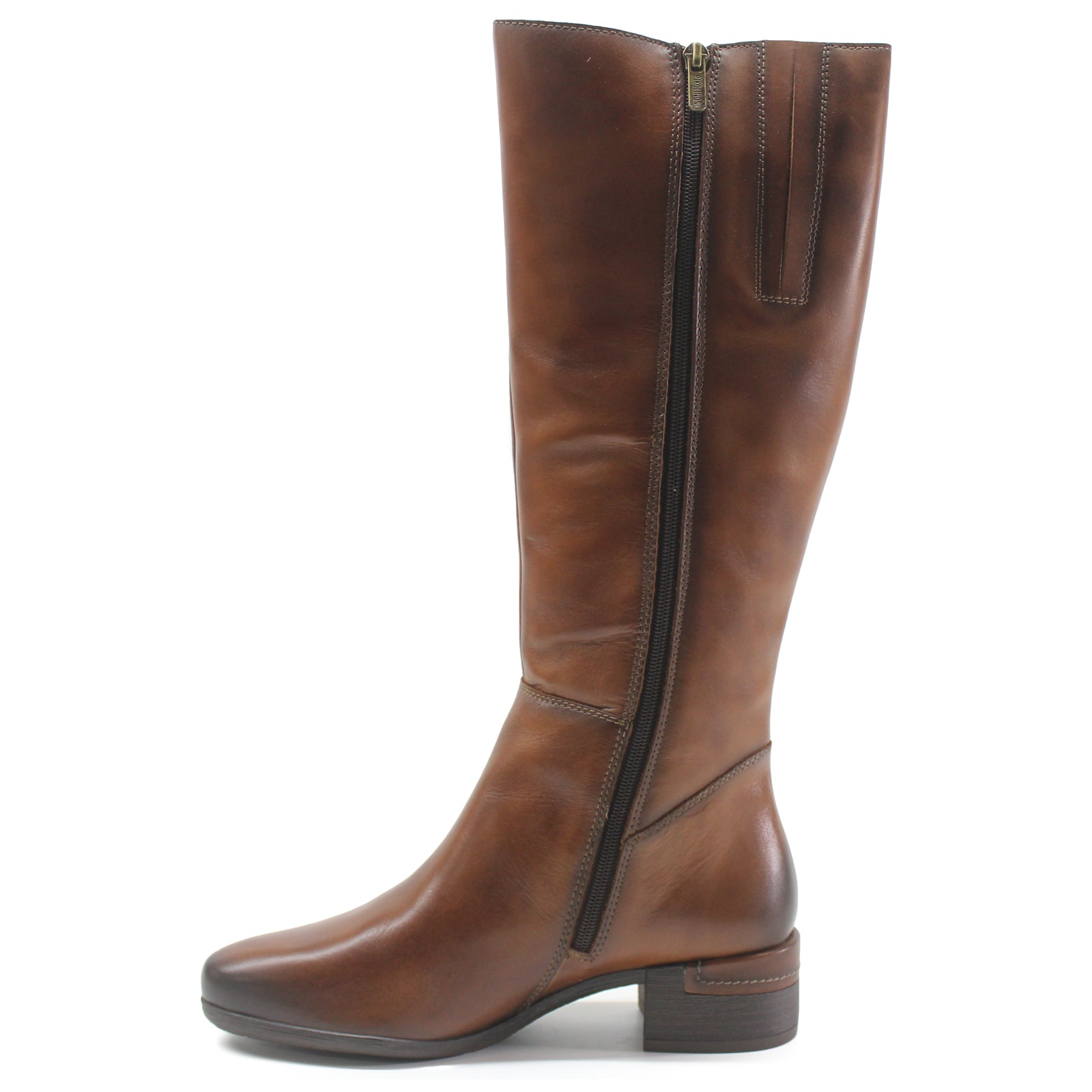 Pikolinos Malaga W6W-9808 Leather Womens Boots#color_cuero