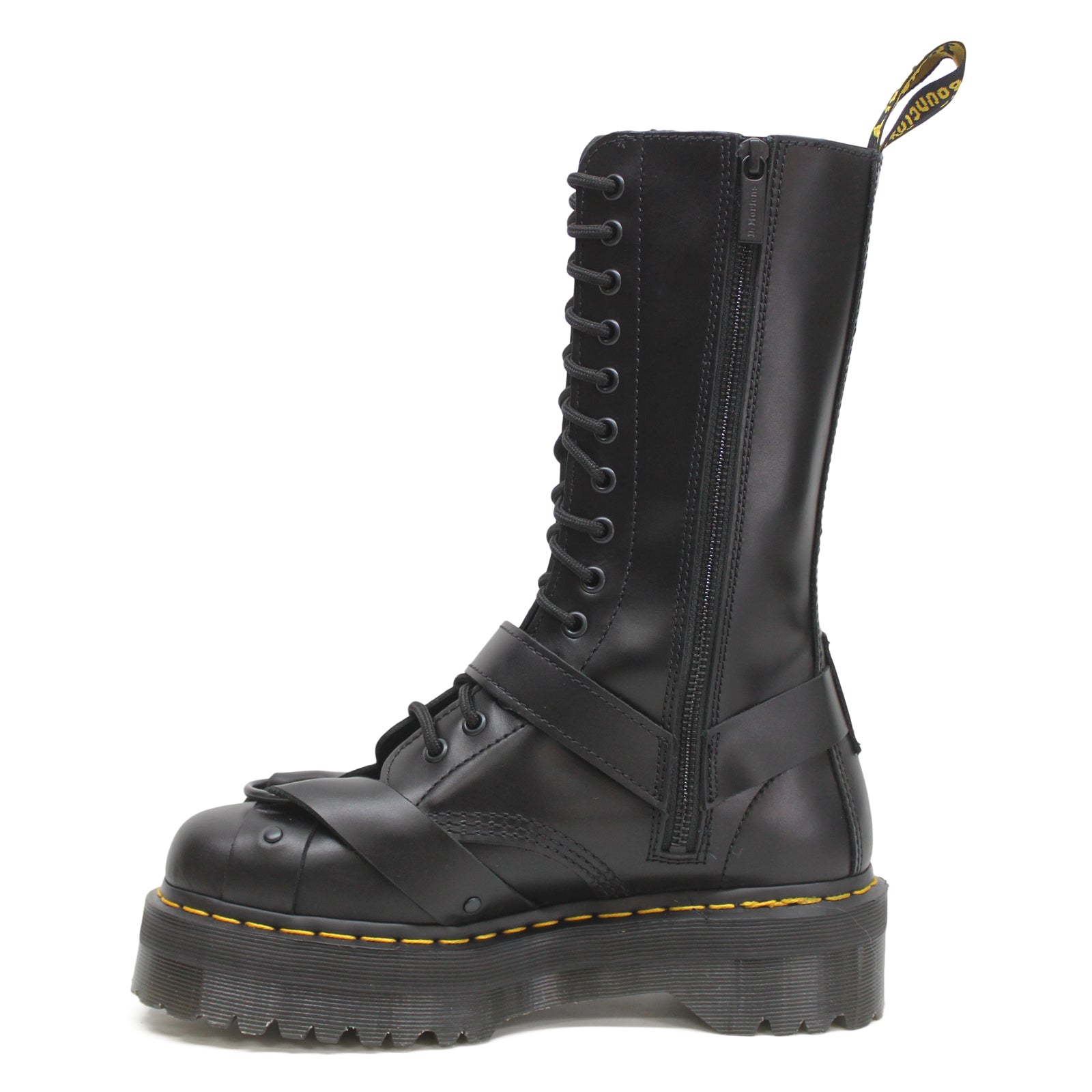 Dr. Martens 1914 Quad Harness Paris Leather Unisex Boots#color_black