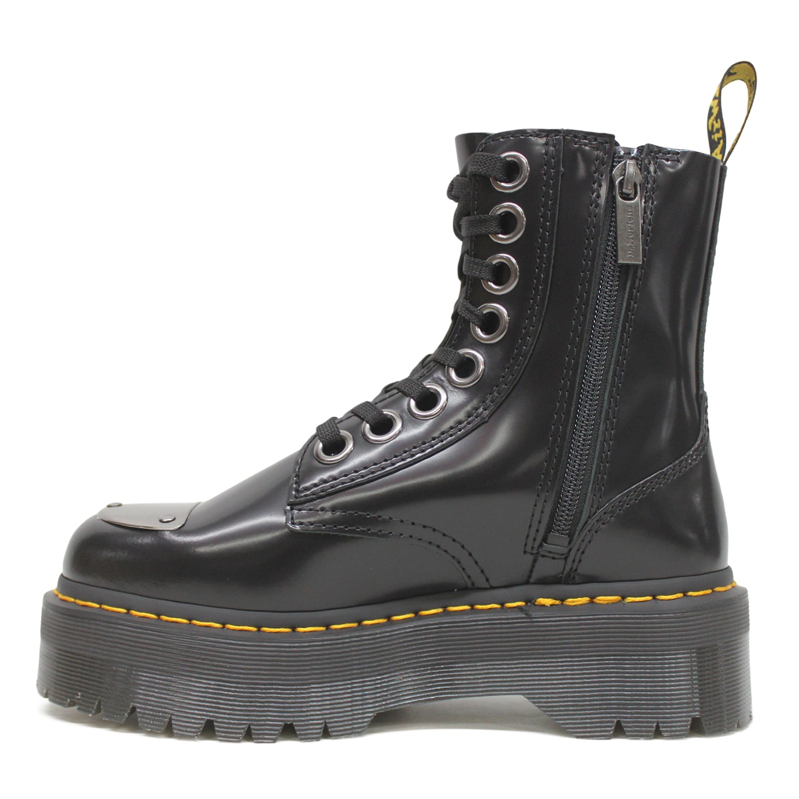 Dr. Martens Jadon Alt 30789001 Buttero Leather Unisex Boots - Black - 6#color_black