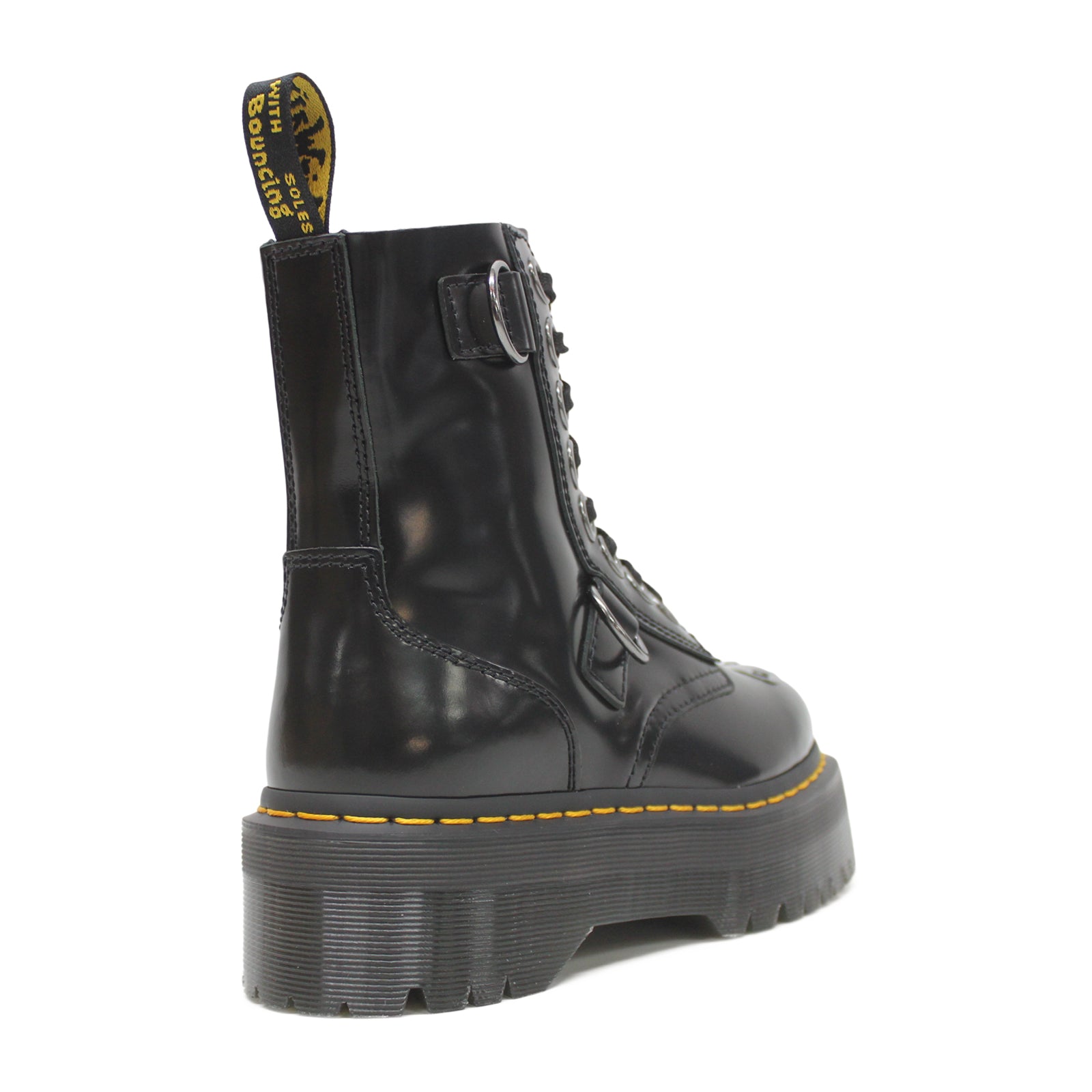 Dr. Martens Jadon Alt 30789001 Buttero Leather Unisex Boots - Black - 6#color_black
