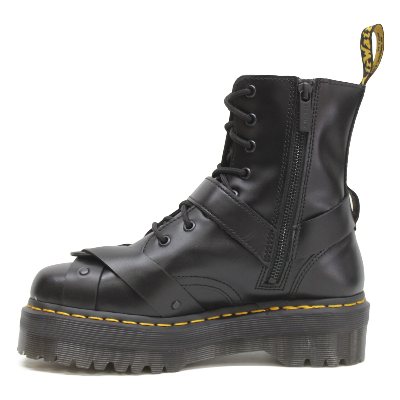 Dr. Martens Jadon Harness Paris Leather Unisex Boots#color_black
