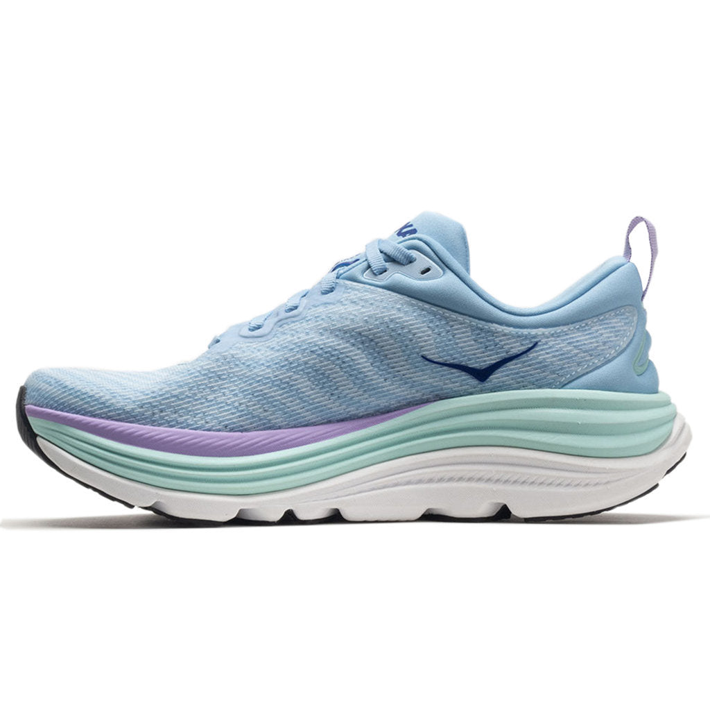 Hoka One One Gaviota 5 Textile Synthetic Womens Trainers#color_airy blue sunlit ocean