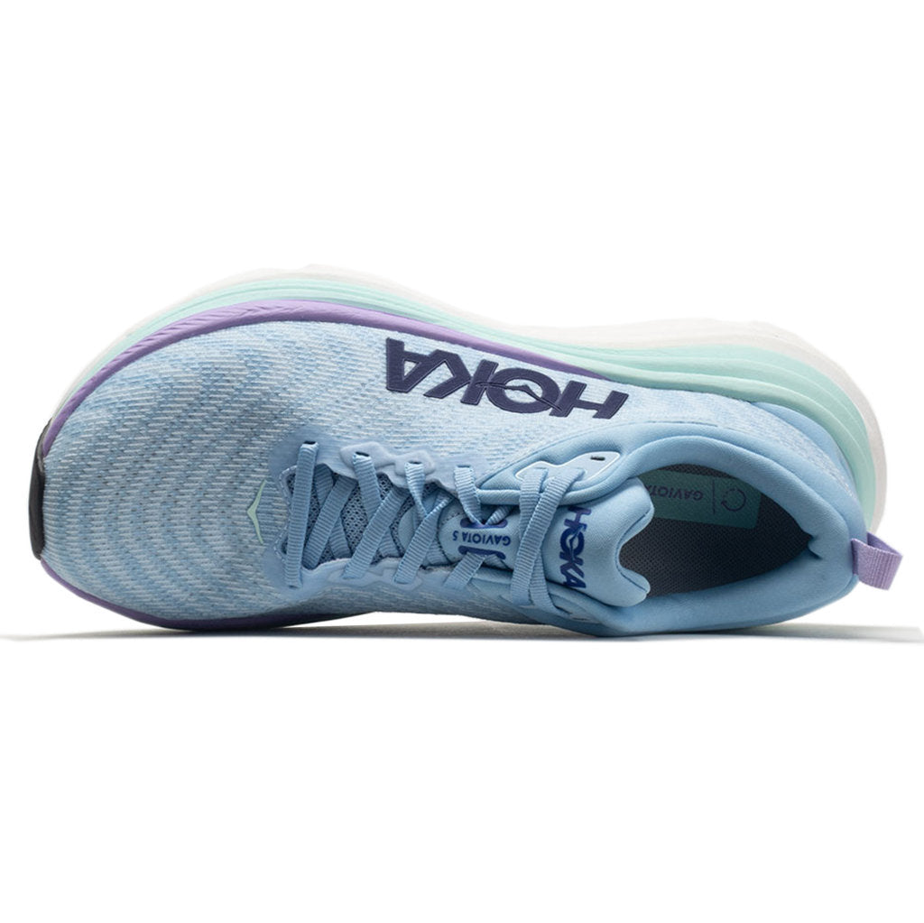 Hoka One One Gaviota 5 Textile Synthetic Womens Trainers#color_airy blue sunlit ocean