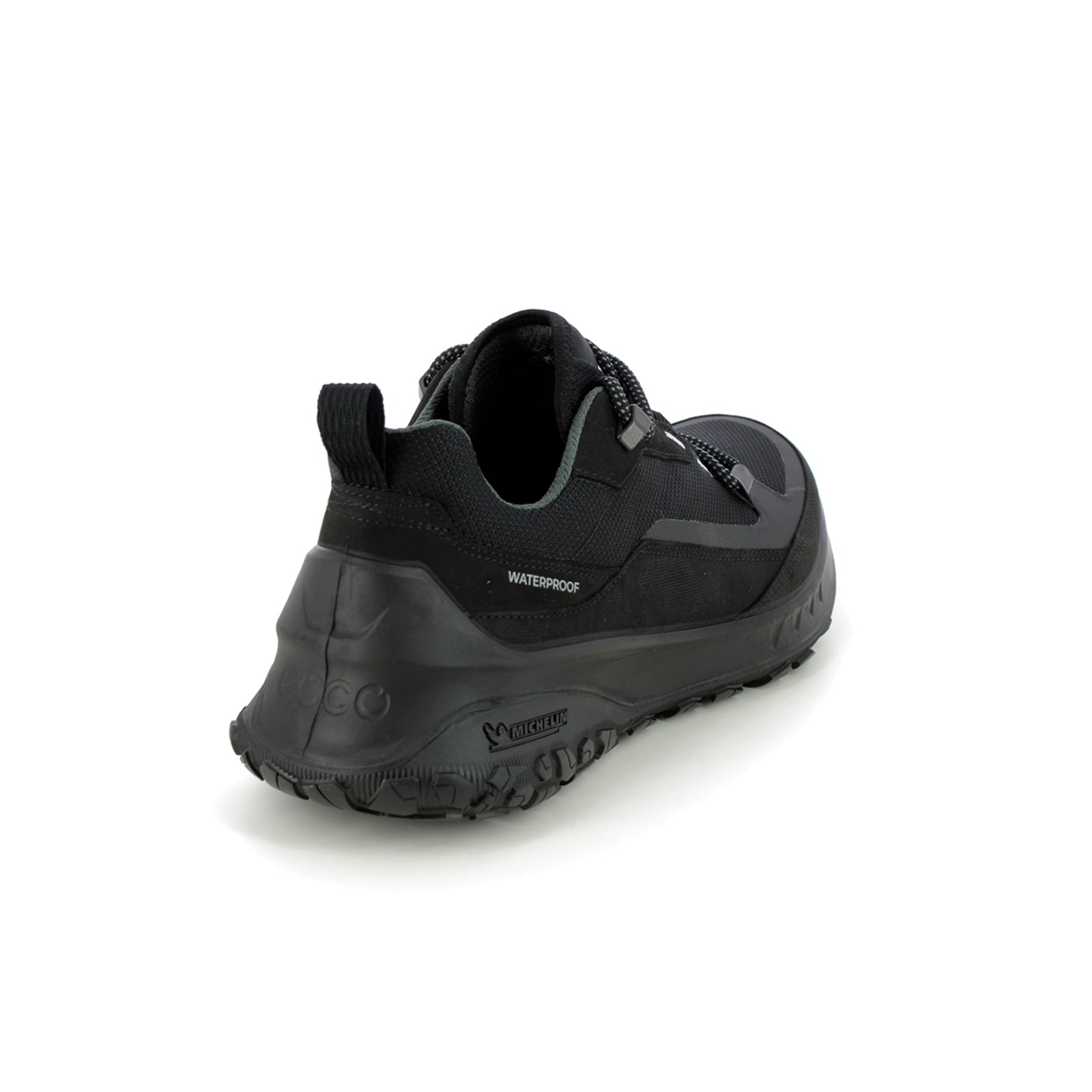 Ecco ULT-TRN Leather Textile Mens Trainers#color_black