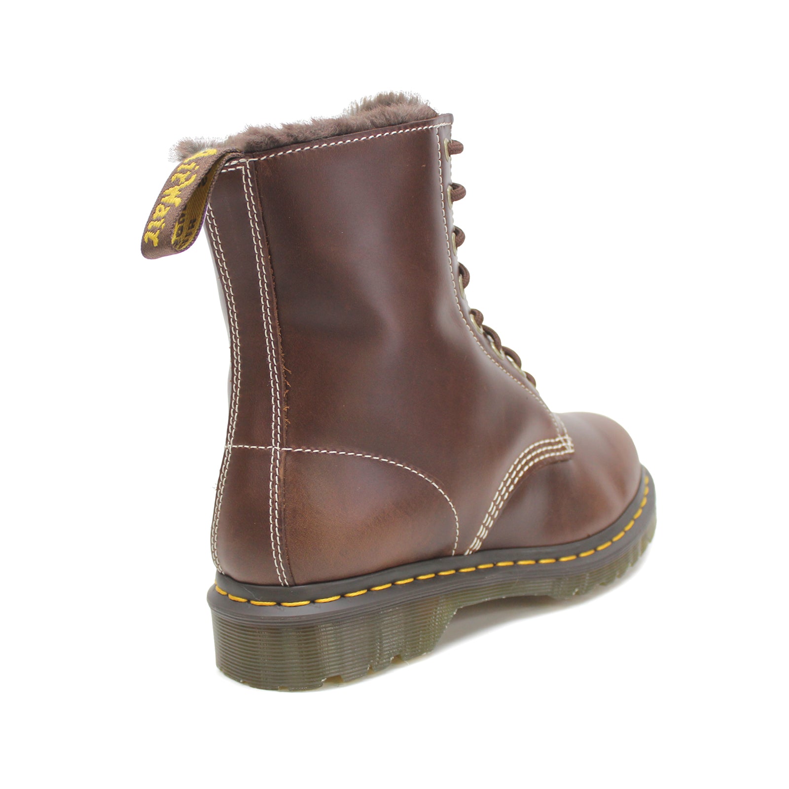 Dr. Martens 1460 Serena Leather Womens Boots#color_dark brown