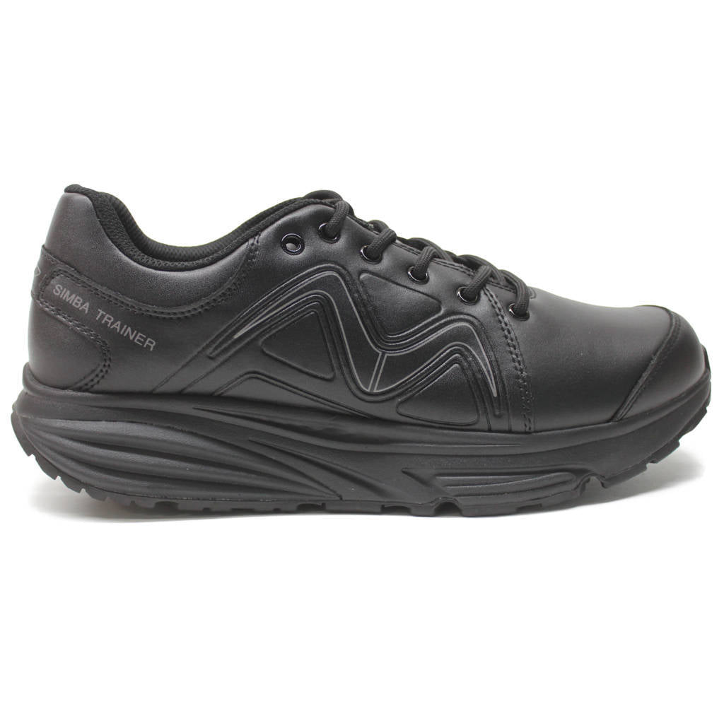 MBT Simba Leather Womens Trainers#color_black