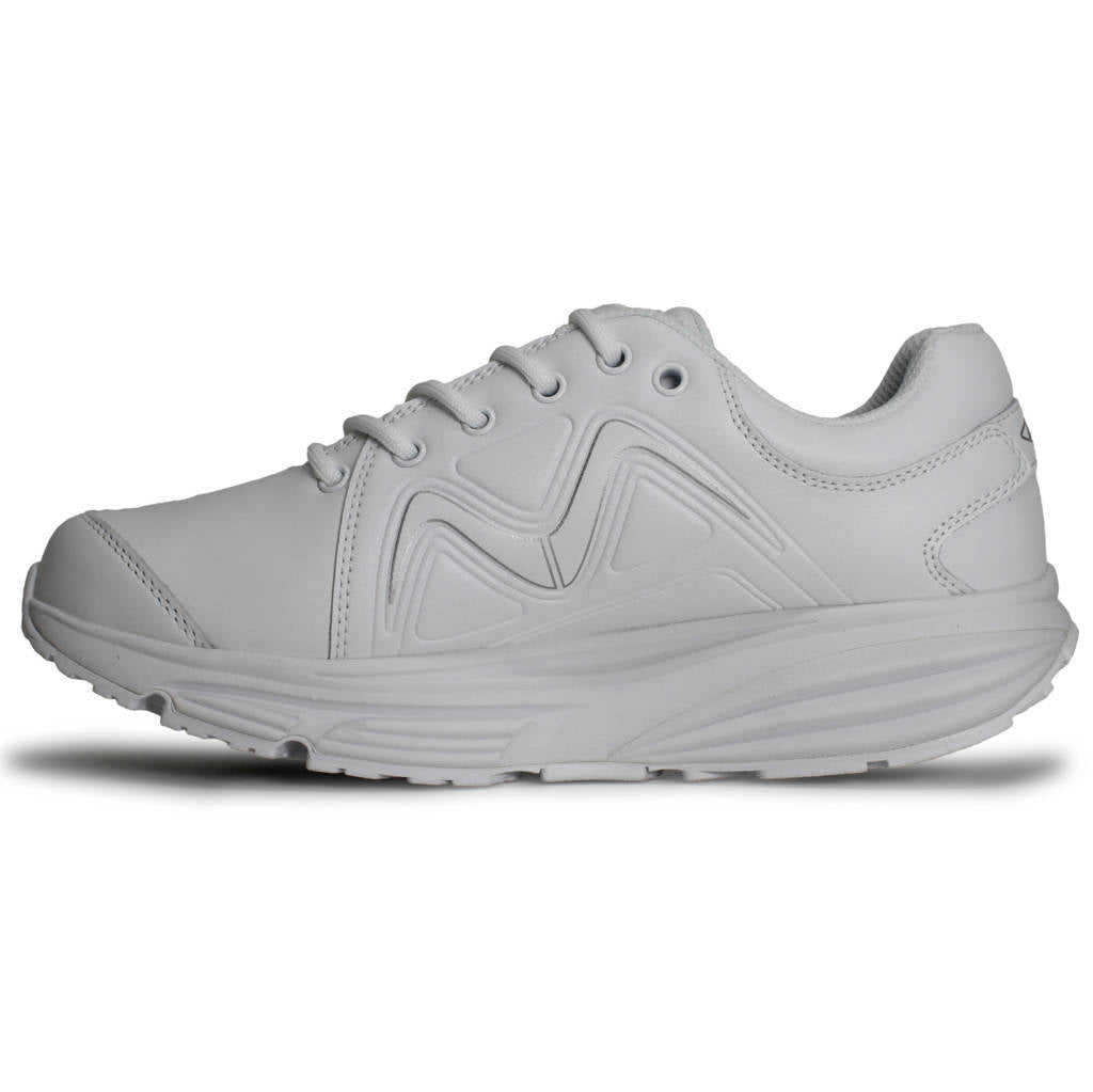 MBT Simba Leather Womens Trainers#color_white silver
