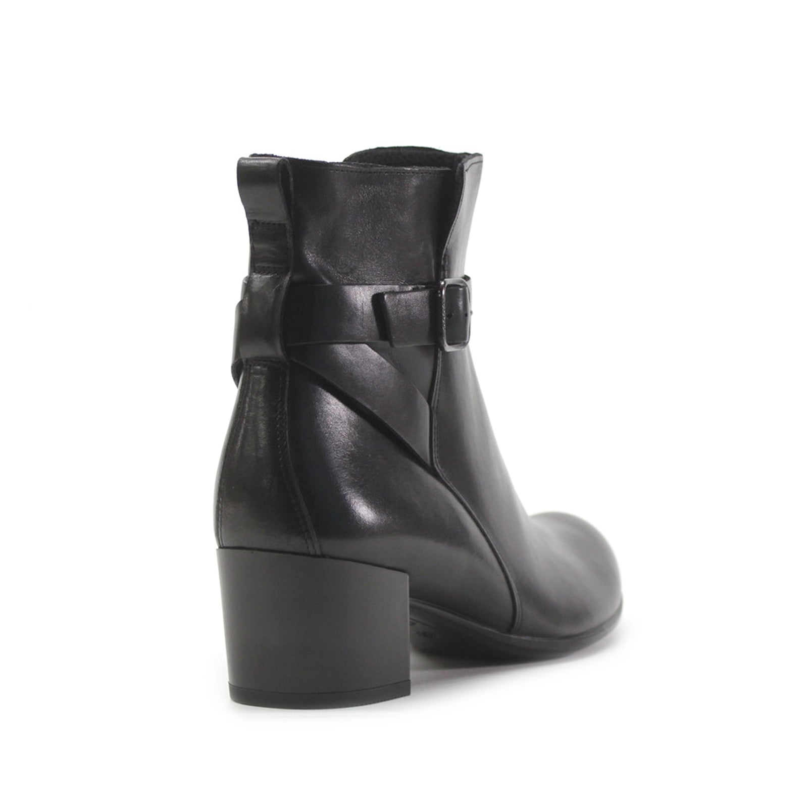Ecco Dress Classic 35 209913 Full Grain Leather Women's Zip Up Black Boots