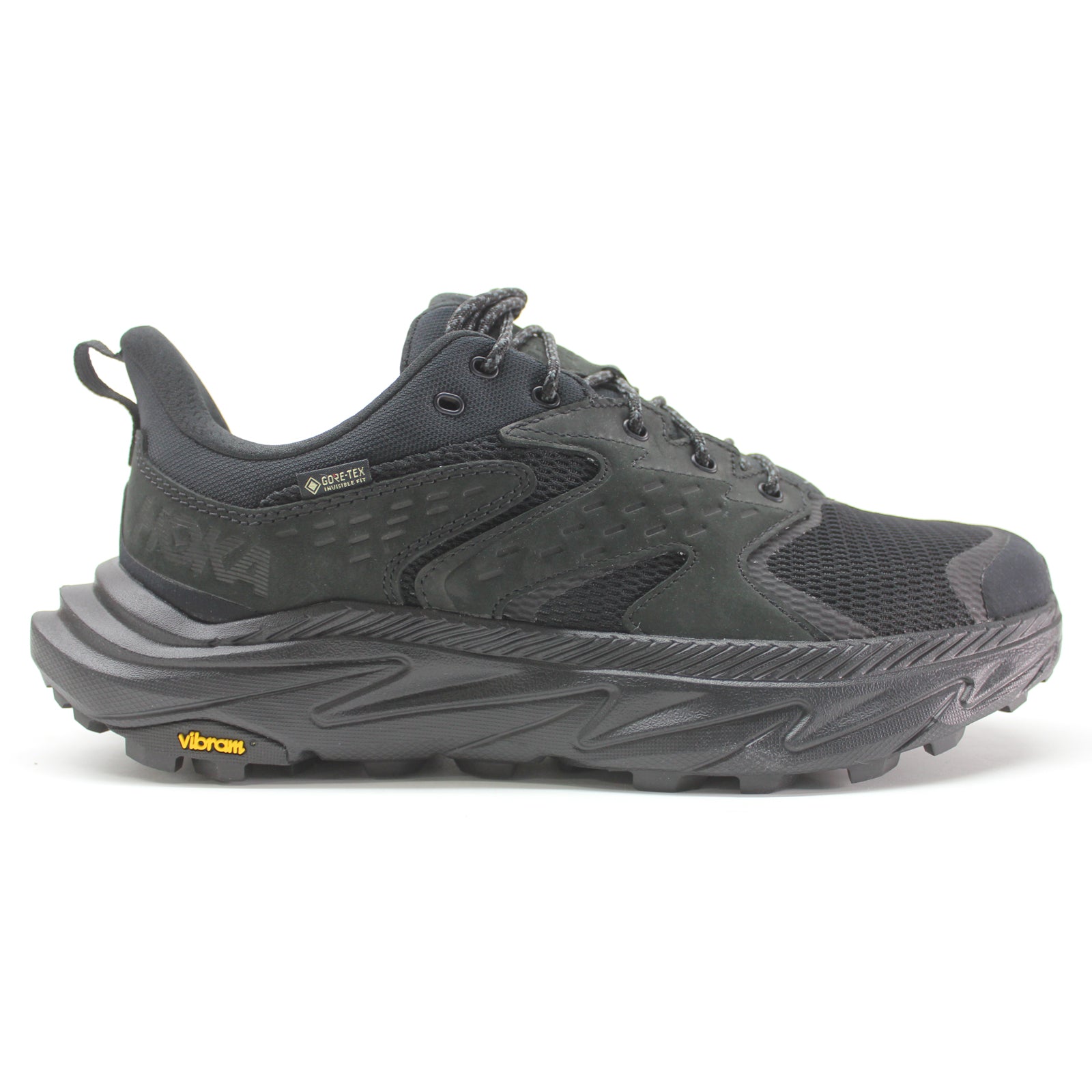 Hoka Anacapa 2 Low GTX Nubuck Textile Mens Trainers#color_black black