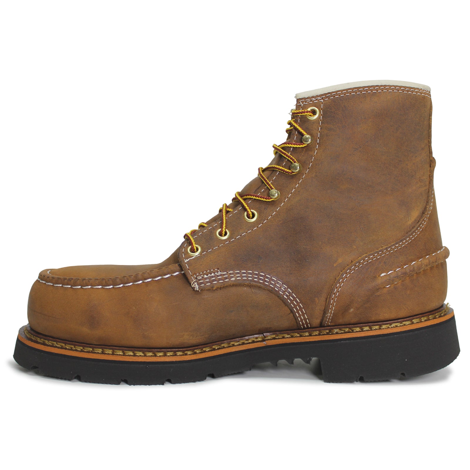 Thorogood 6 Inch 1957 Moc Toe Safety Full Grain Leather Mens Boots#color_crazyhorse