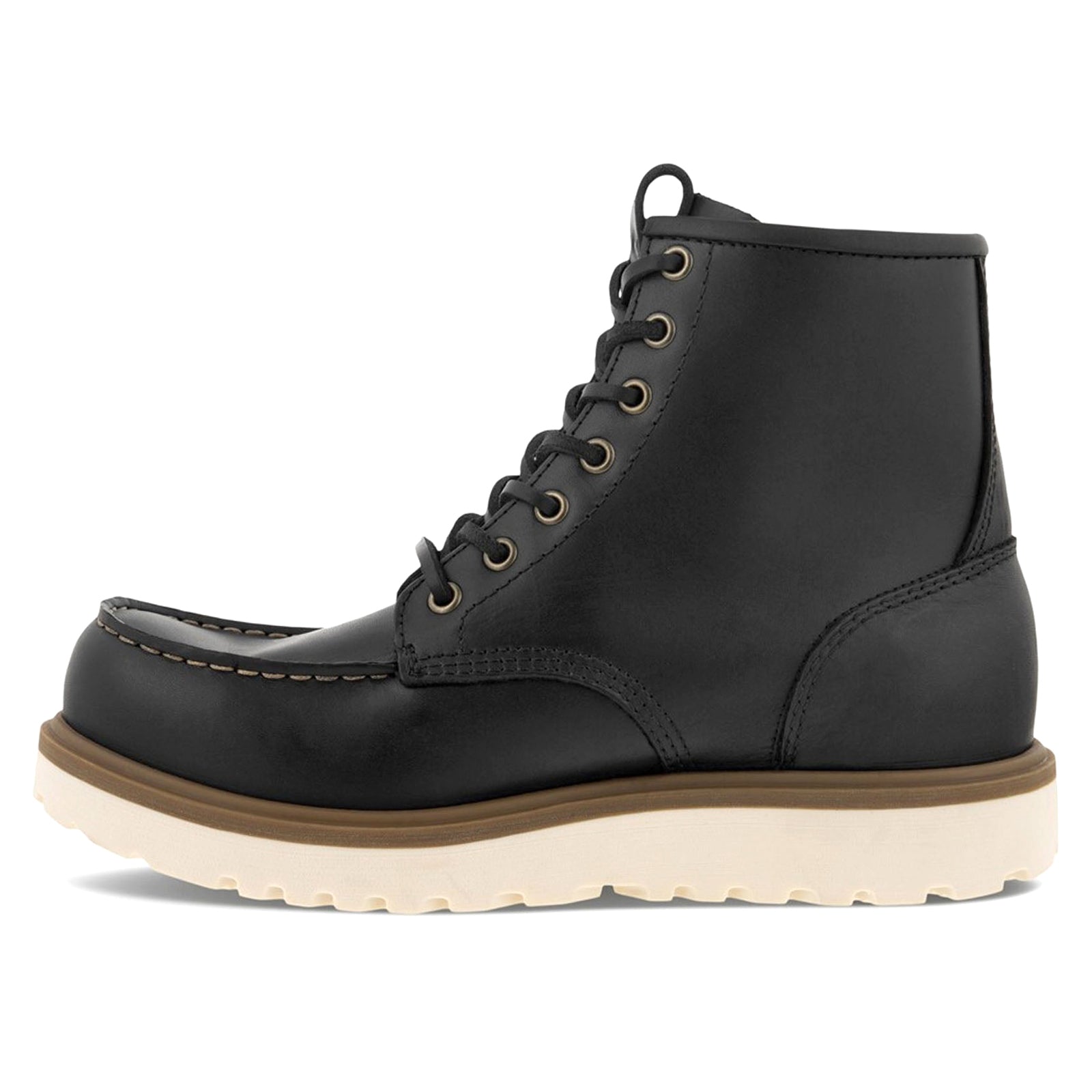 Ecco Staker Full Grain Leather Mens Boots#color_black