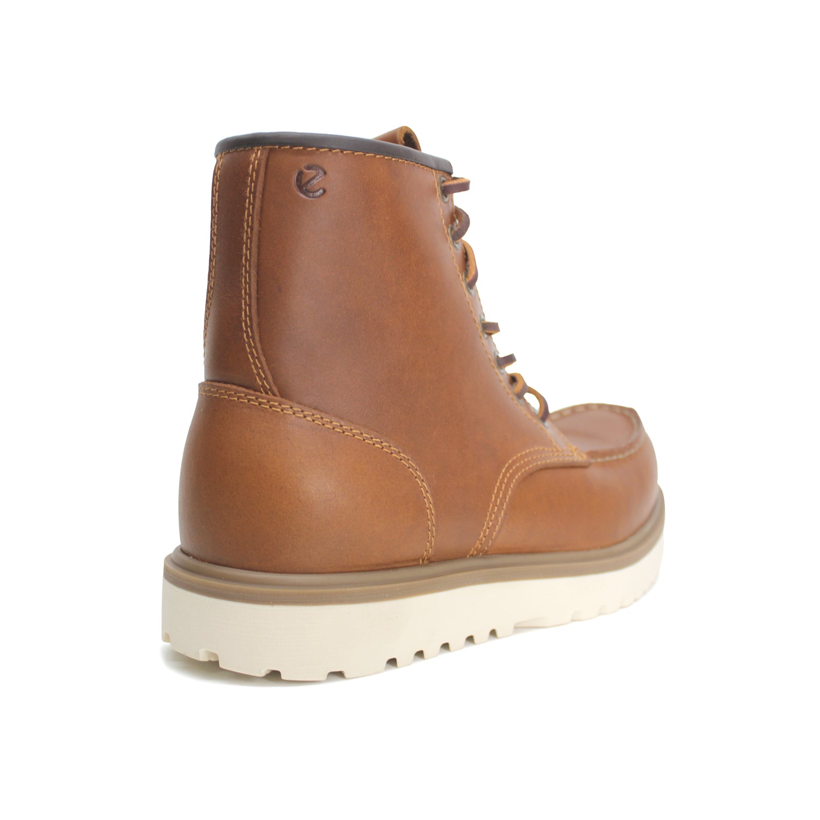 Ecco Staker Full Grain Leather Mens Boots#color_cognac