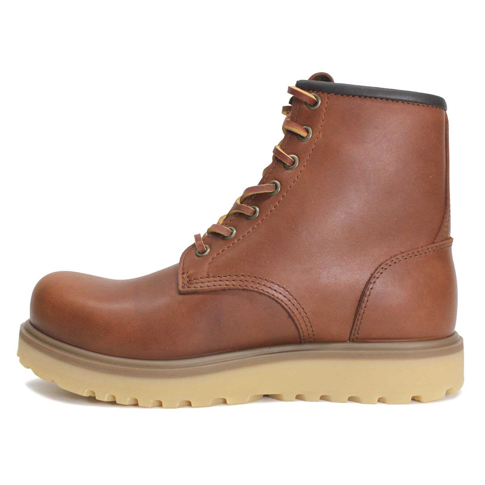 Ecco Staker 217624 Full Grain Leather Mens Boots#color_rust