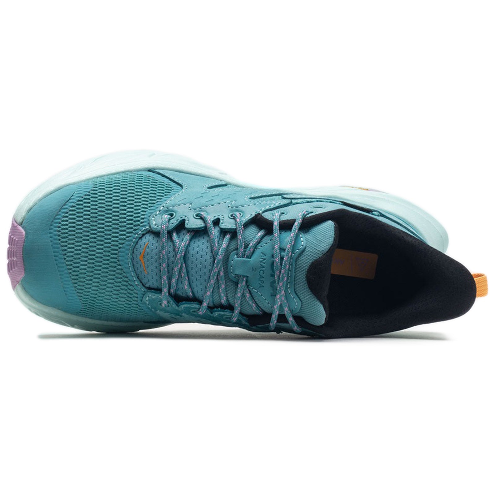 Hoka Anacapa 2 Low GTX Nubuck Textile Womens Trainers#color_ocean mist sunlit ocean