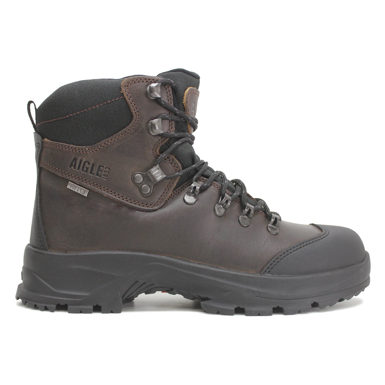 Aigle Laforse 2 MTD Full Grain Leather Mens Boots#color_dark brown