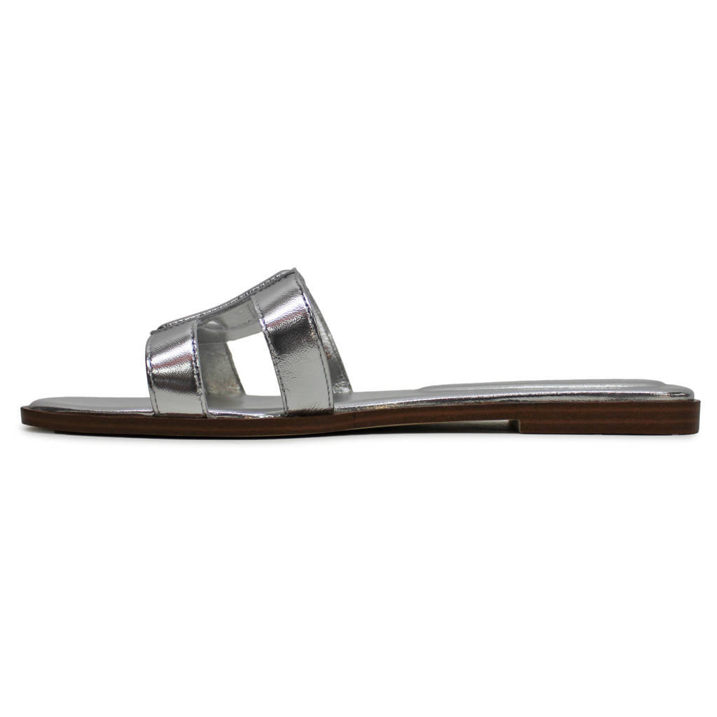 Cole Haan Chrisee Leather Womens Sandals#color_silver