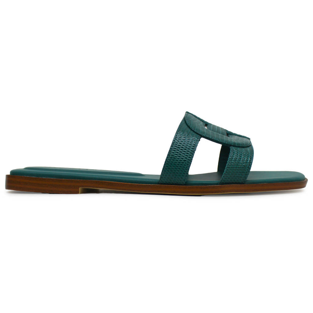 Cole Haan Chrisee Leather Womens Sandals#color_green lizard print