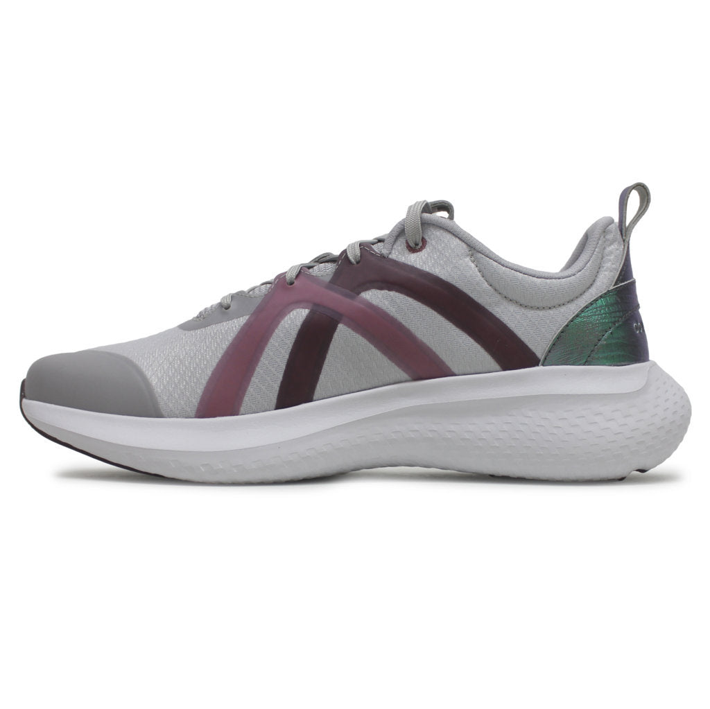 Cole Haan Zerogrand City X-Trainer Textile Synthetic Womens Trainers#color_micro chip black plum optic white