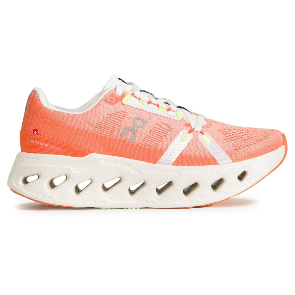 On Cloudeclipse Textile Mens Trainers#color_flame ivory