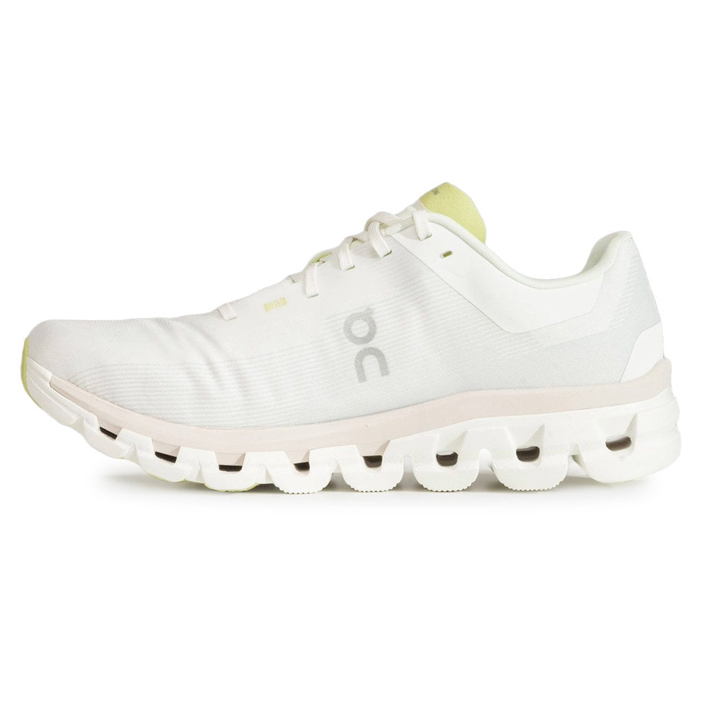 On Cloudflow 4 Textile Synthetic Mens Trainers#color_white sand