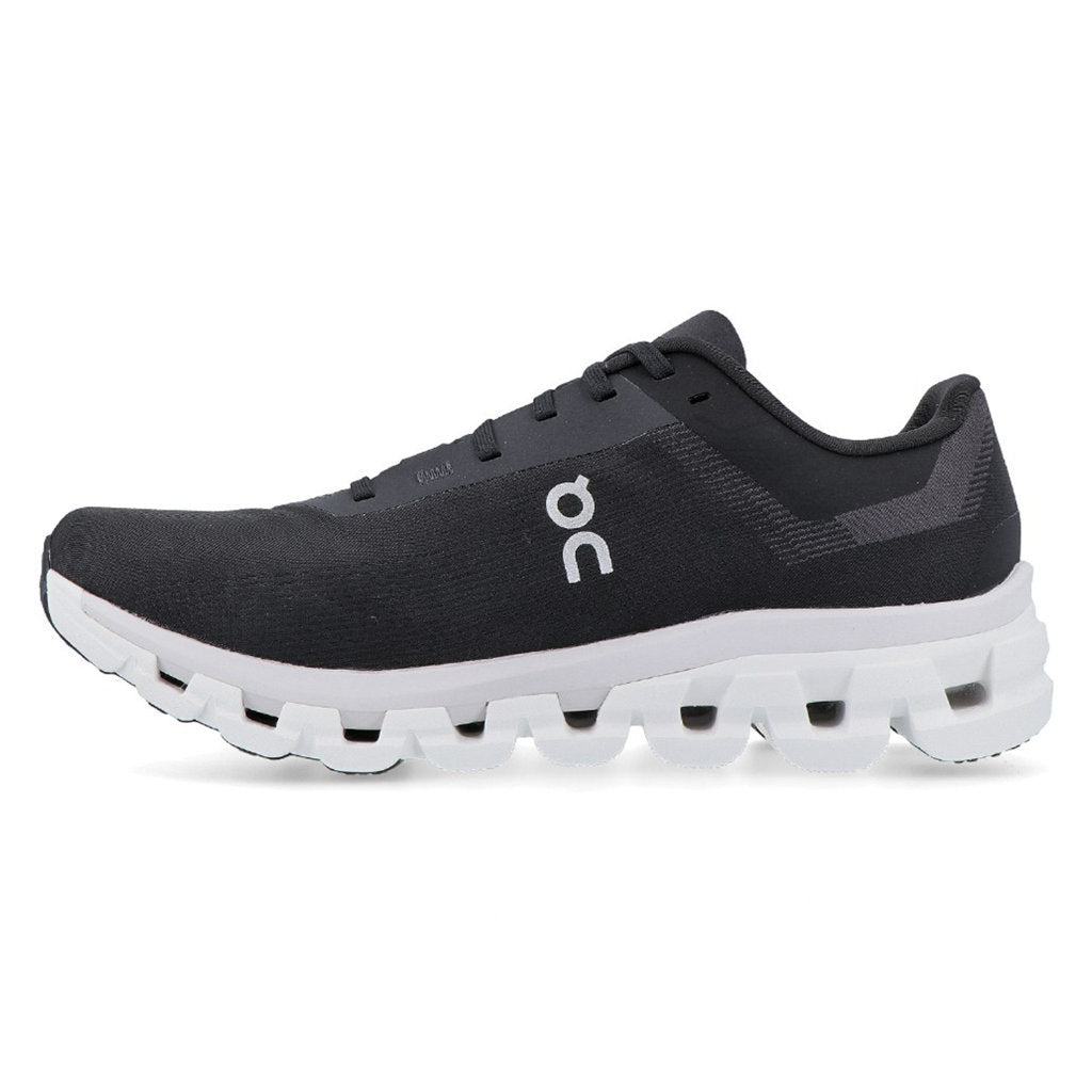 On Cloudflow 4 Textile Synthetic Womens Trainers#color_black white