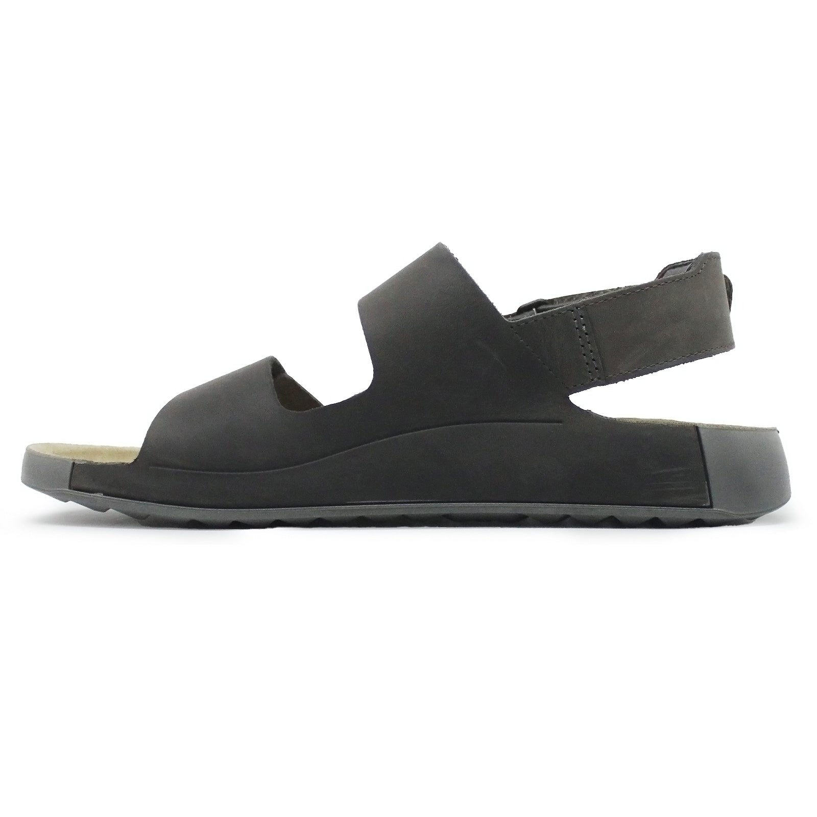 Ecco Cozmo 500944 Leather Mens Sandals#color_steel