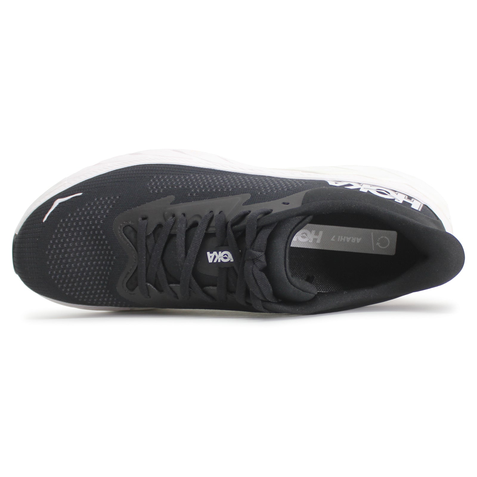 Hoka Arahi 7 Textile Mens Trainers#color_black white