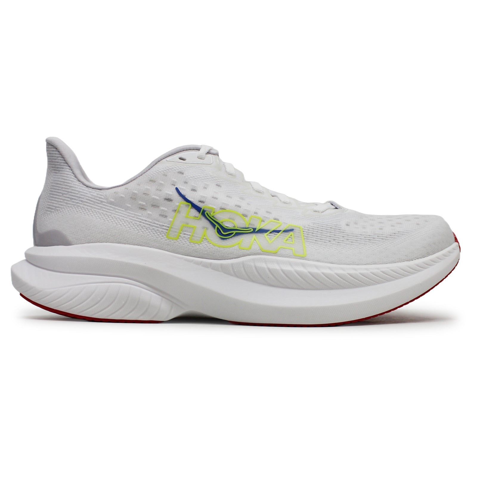 Hoka Mach 6 Textile Mens Trainers#color_white nimbus cloud