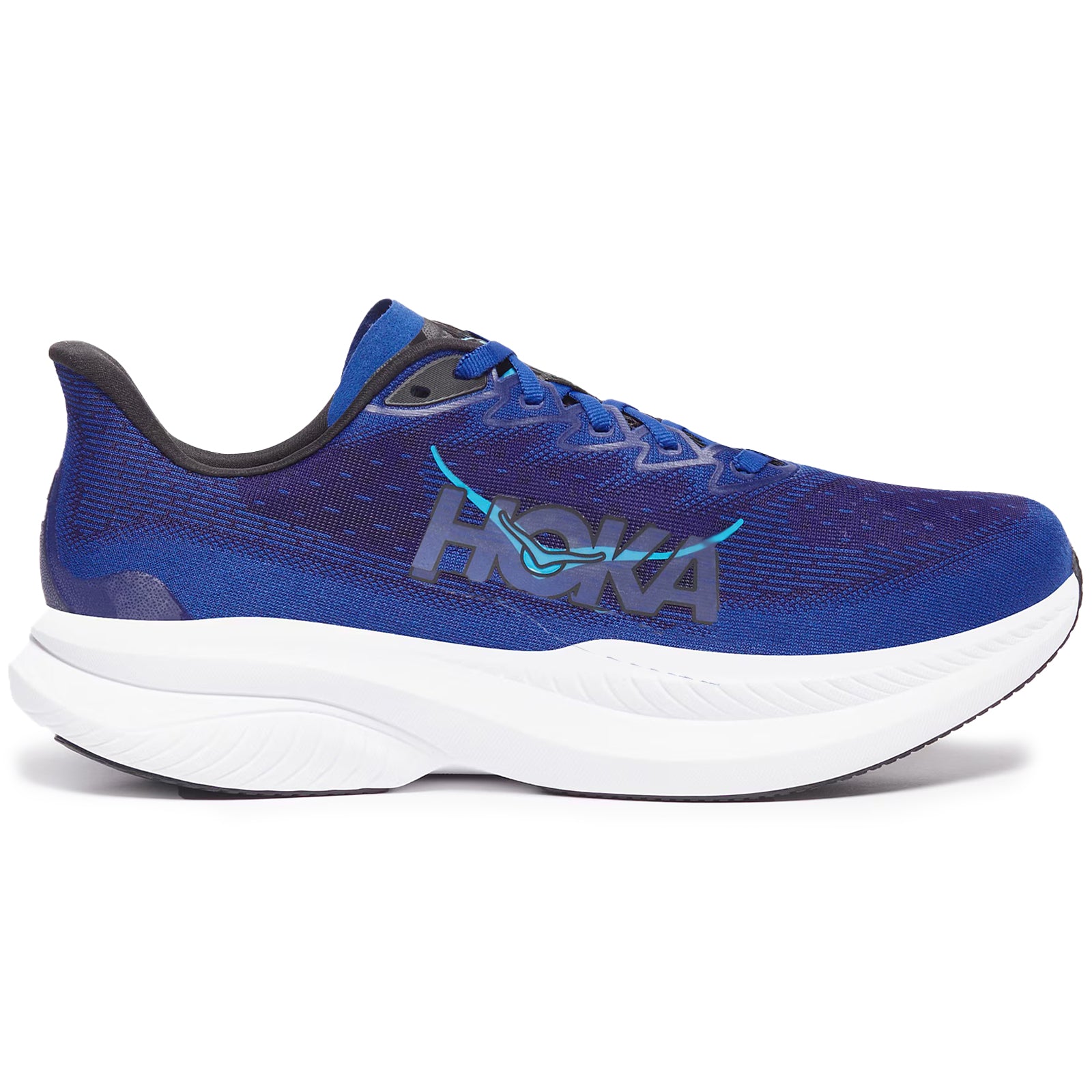 Hoka Mach 6 Textile Mens Trainers#color_black night sky