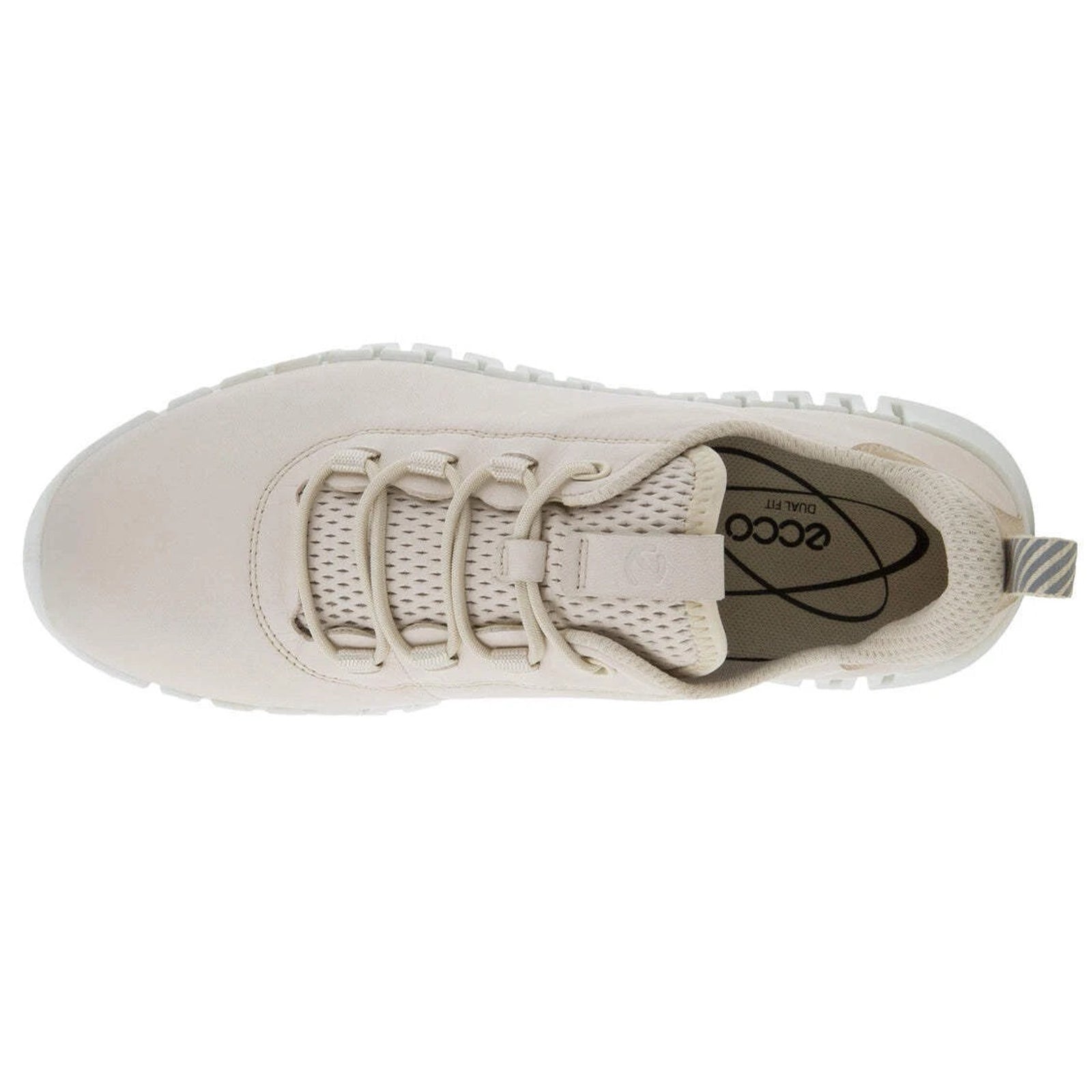 Ecco Gruuv 218203 Full Grain Leather Womens Trainers#color_limestone powder