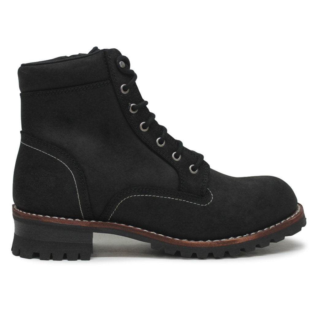 Harley Davidson Bentler 6 Inch Full Grain Leather Mens Boots#color_black