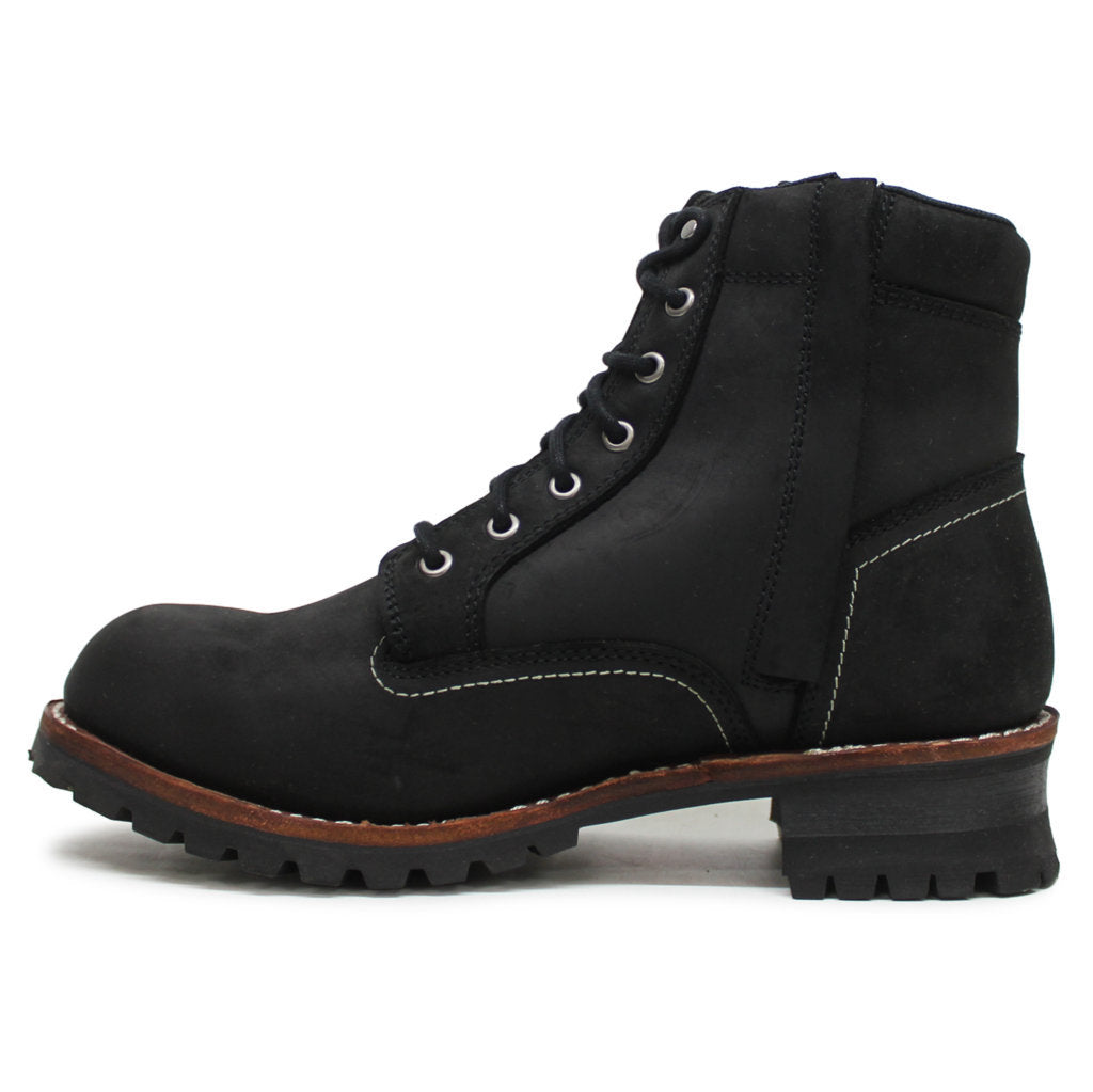 Harley Davidson Bentler 6 Inch Full Grain Leather Mens Boots#color_black