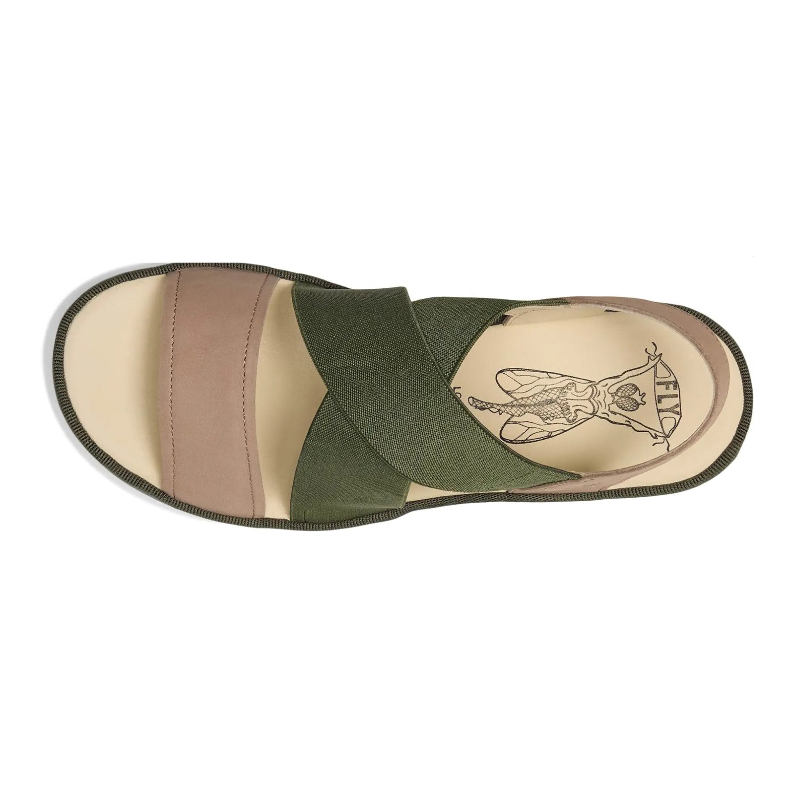 Fly London TAJI502FLY Cupido leather Womens Sandals#color_taupe khaki