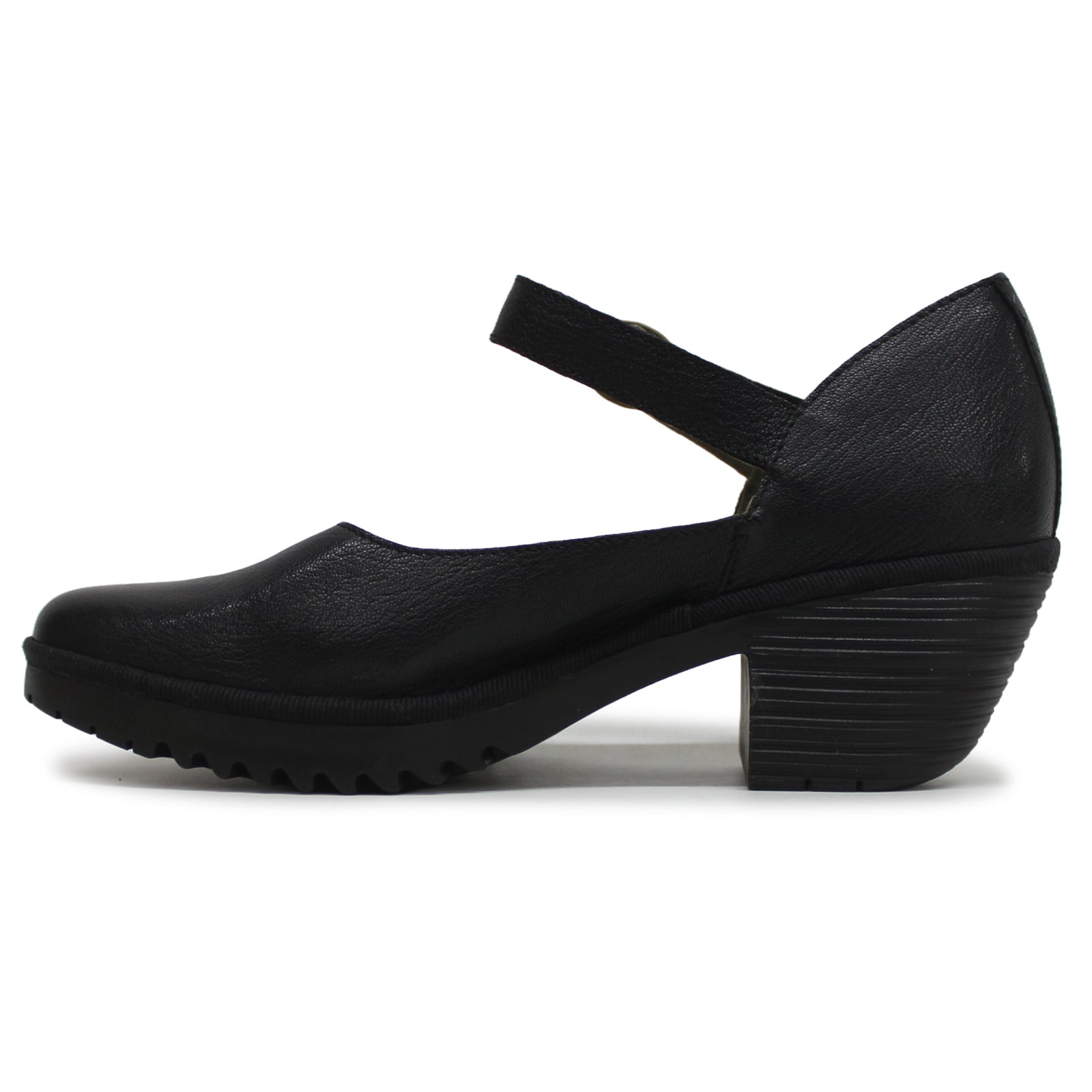 Fly London WIFO440FLY Mousse Leather Womens Sandals#color_black