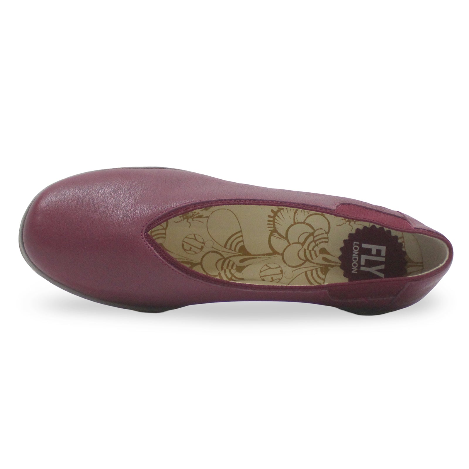 Fly London YOZA438FLY Mousse Leather Womens Shoes#color_berry