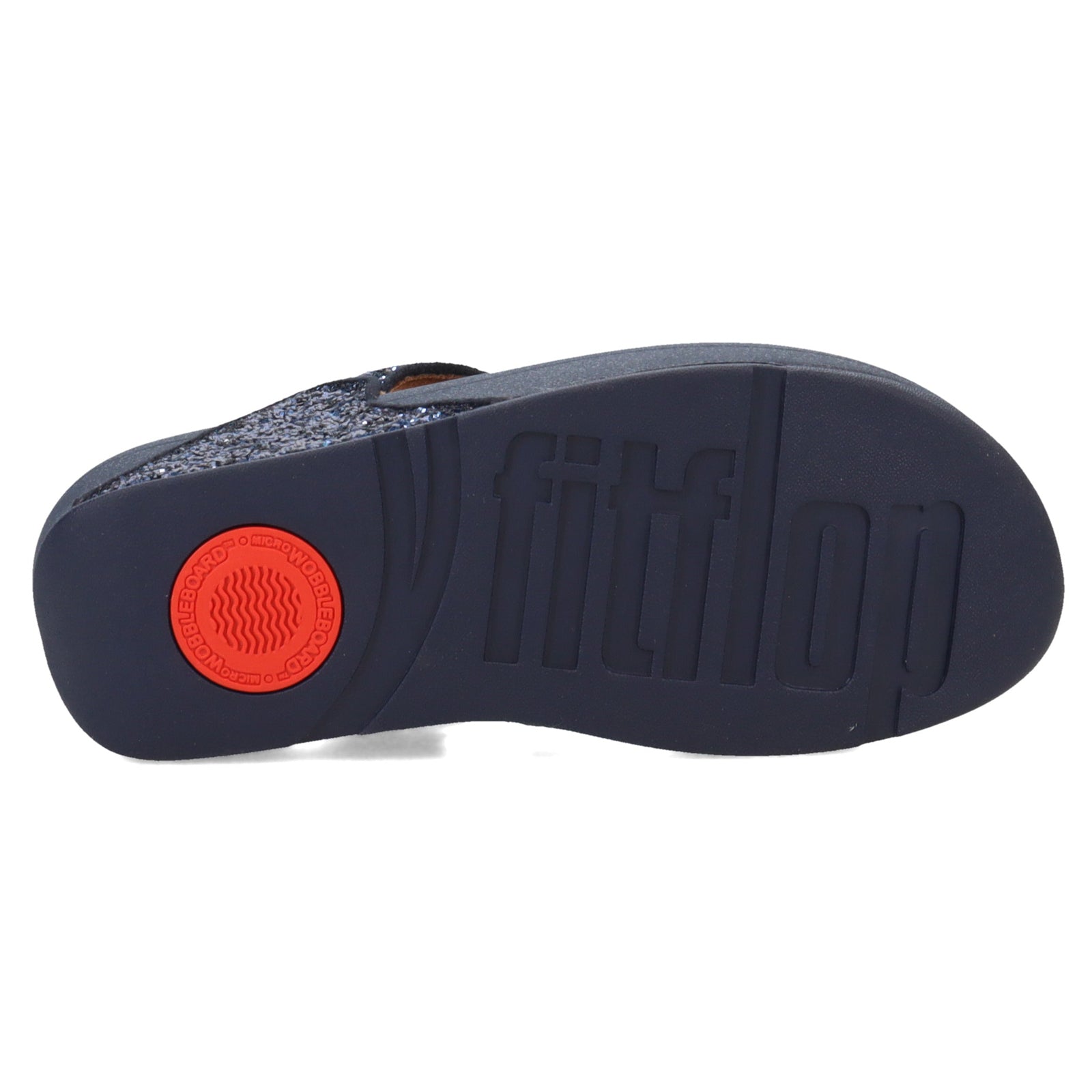 FitFlop Lulu Glitter Toe Post Synthetic Womens Sandals#color_midnight navy