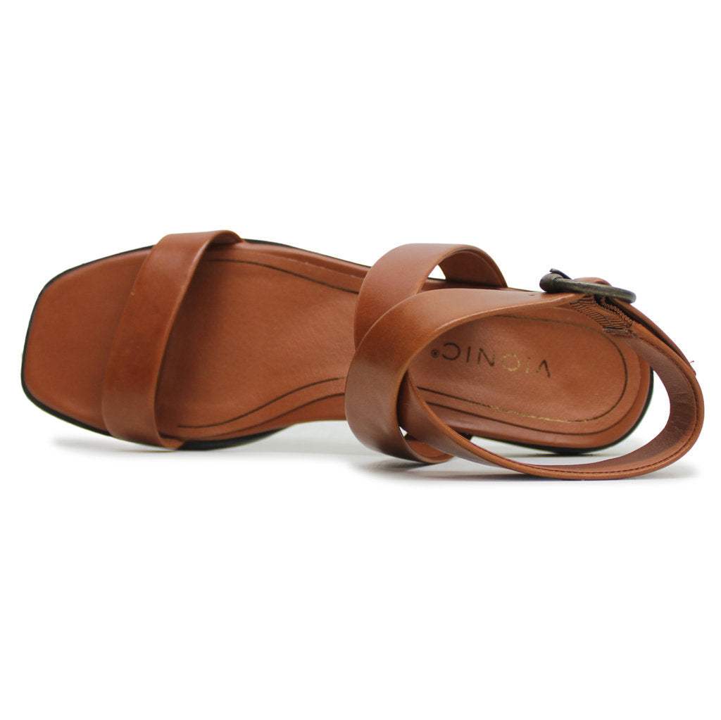 Vionic Anaya Leather Womens Sandals#color_espresso