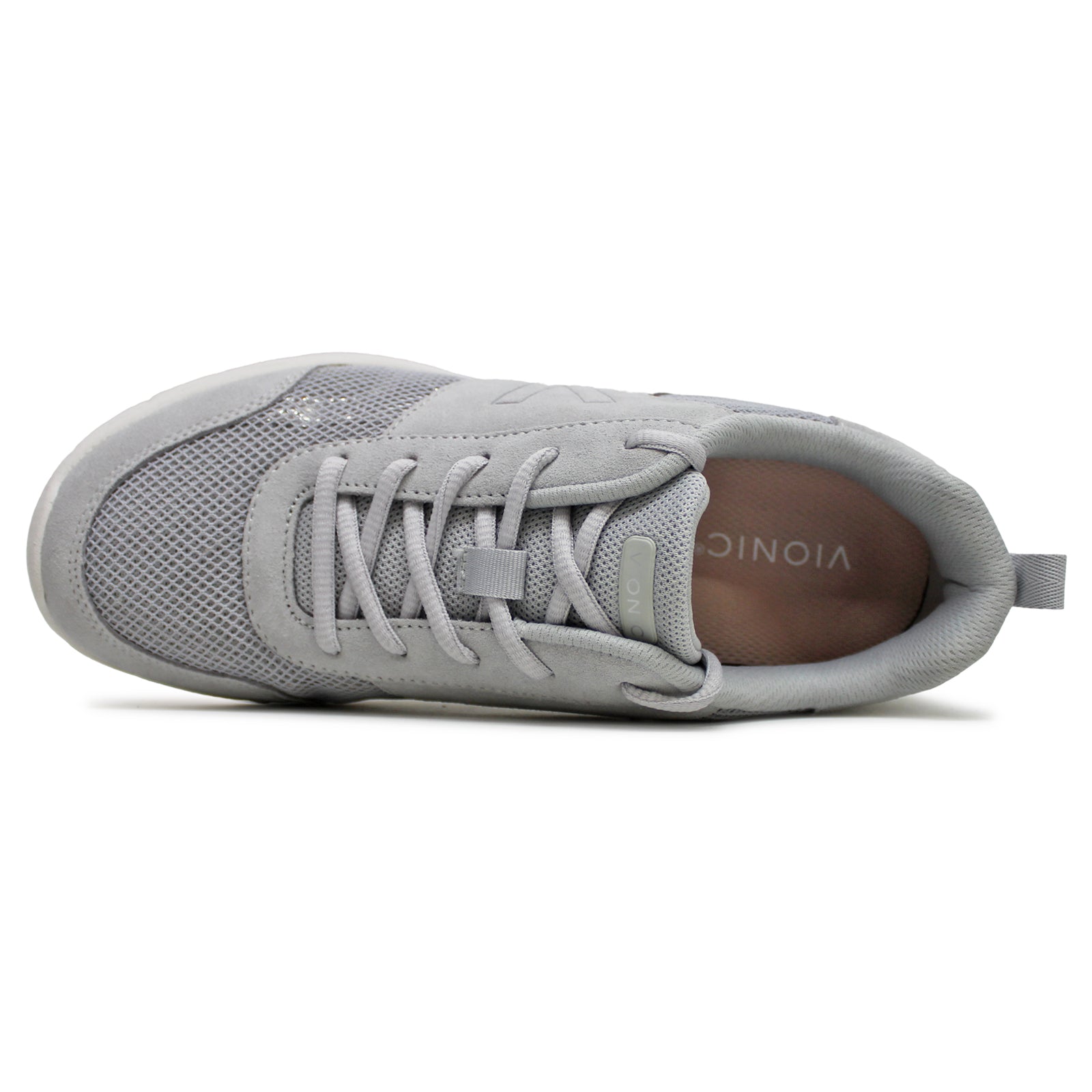 Vionic Aviate Suede Textile Womens Trainers#color_vapor